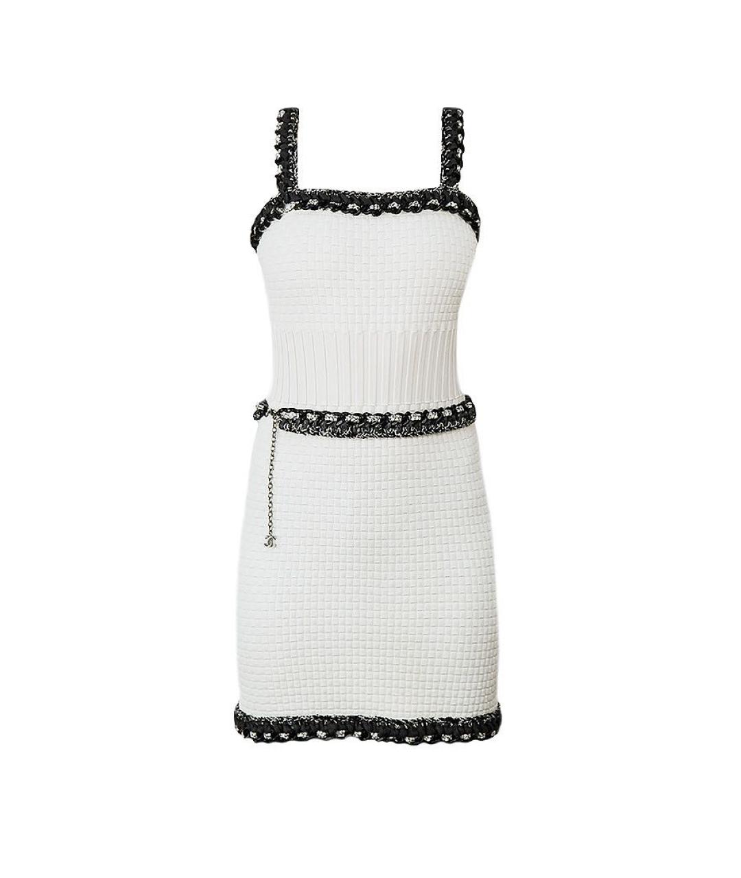 CHANEL Белое коктейльное платье, фото 1