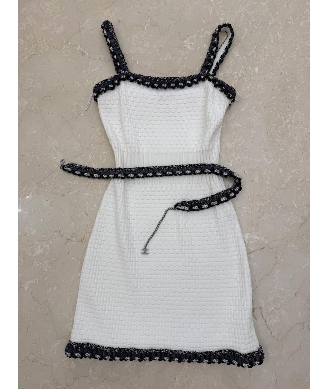 CHANEL Белое коктейльное платье, фото 2