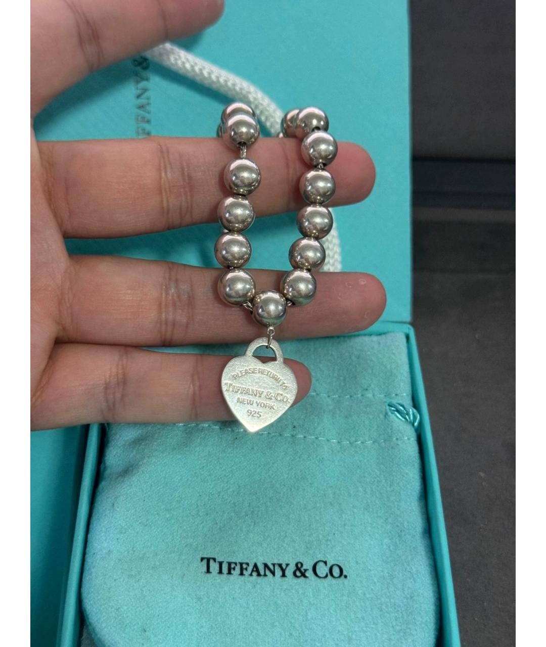 TIFFANY&CO Синий серебряный браслет, фото 5