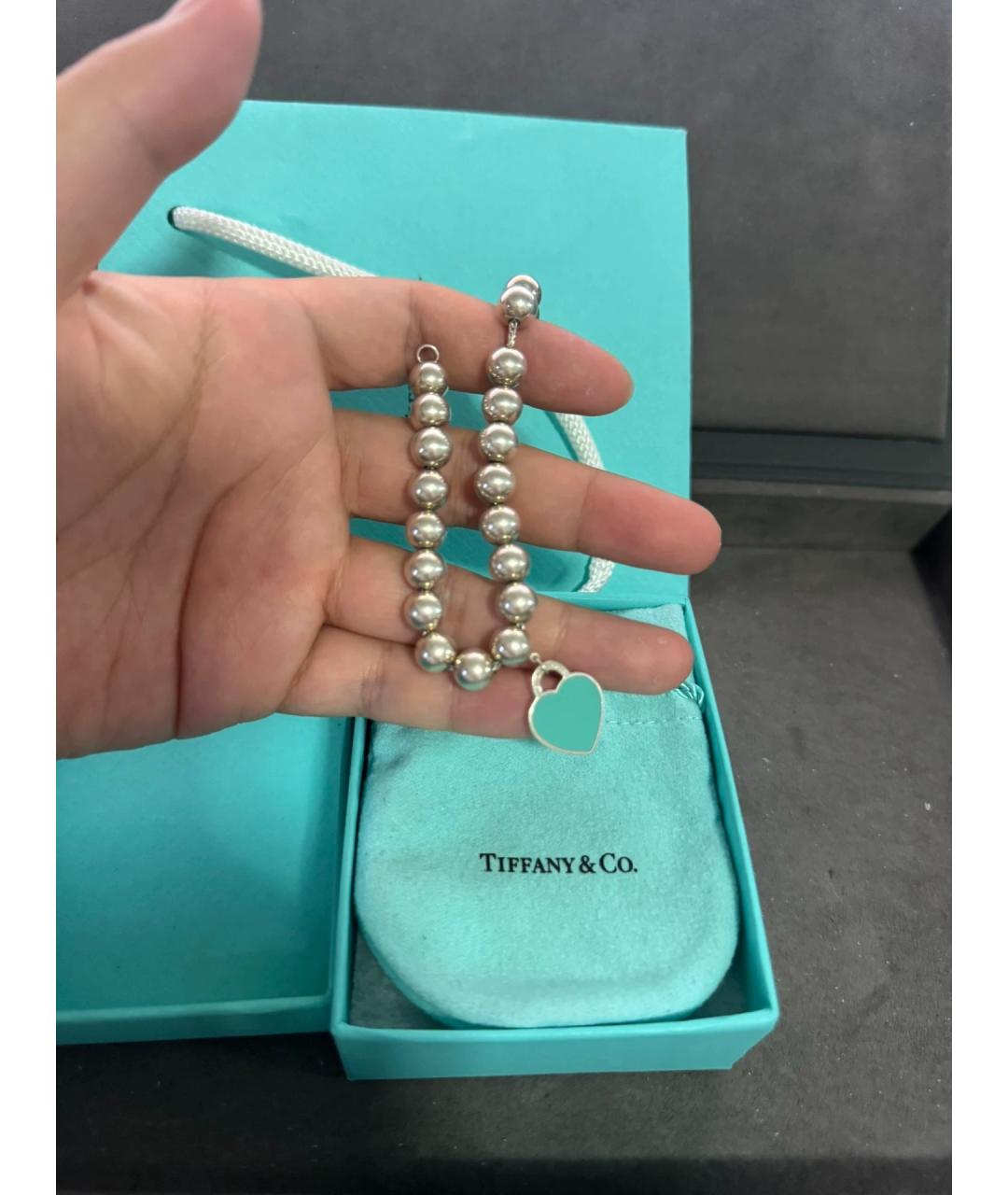 TIFFANY&CO Синий серебряный браслет, фото 3