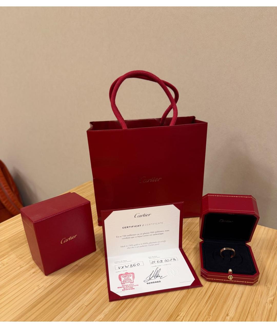 CARTIER Золотое кольцо из розового золота, фото 6