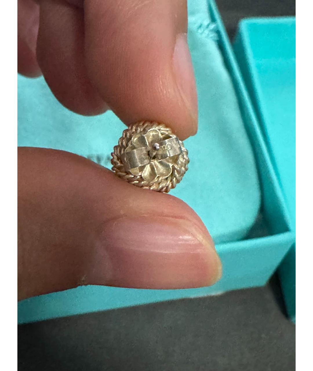TIFFANY&CO Золотые серебряные серьги, фото 5