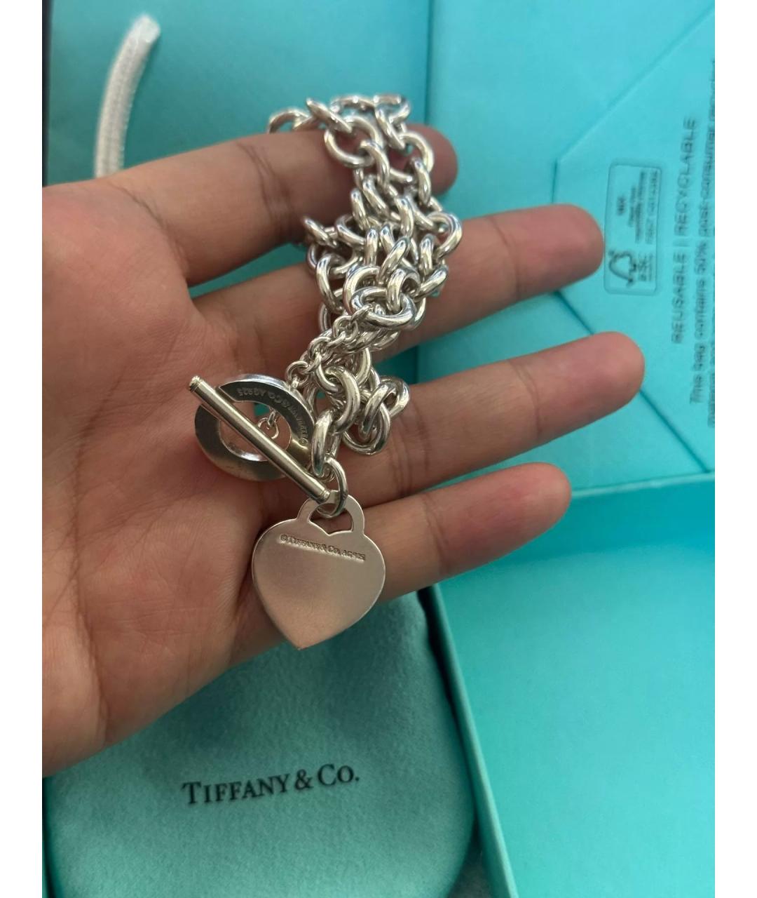 TIFFANY&CO Серебряное серебряное колье, фото 6