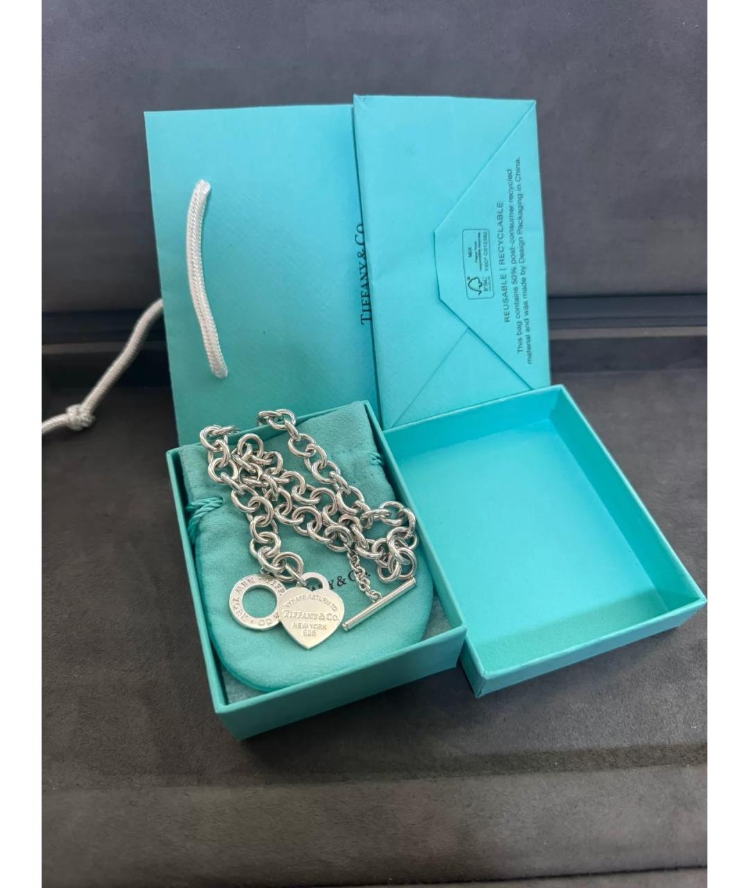 TIFFANY&CO Серебряное серебряное колье, фото 2