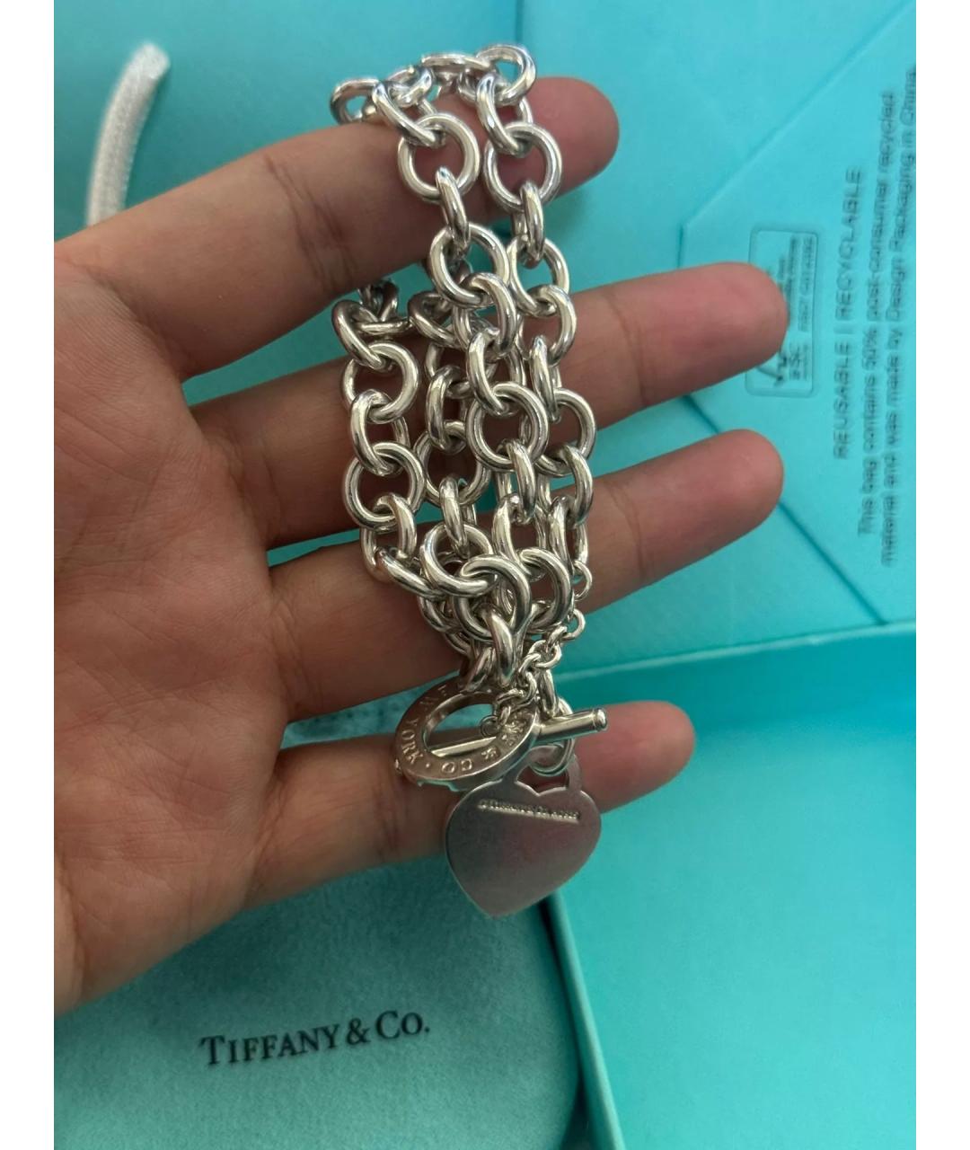 TIFFANY&CO Серебряное серебряное колье, фото 7