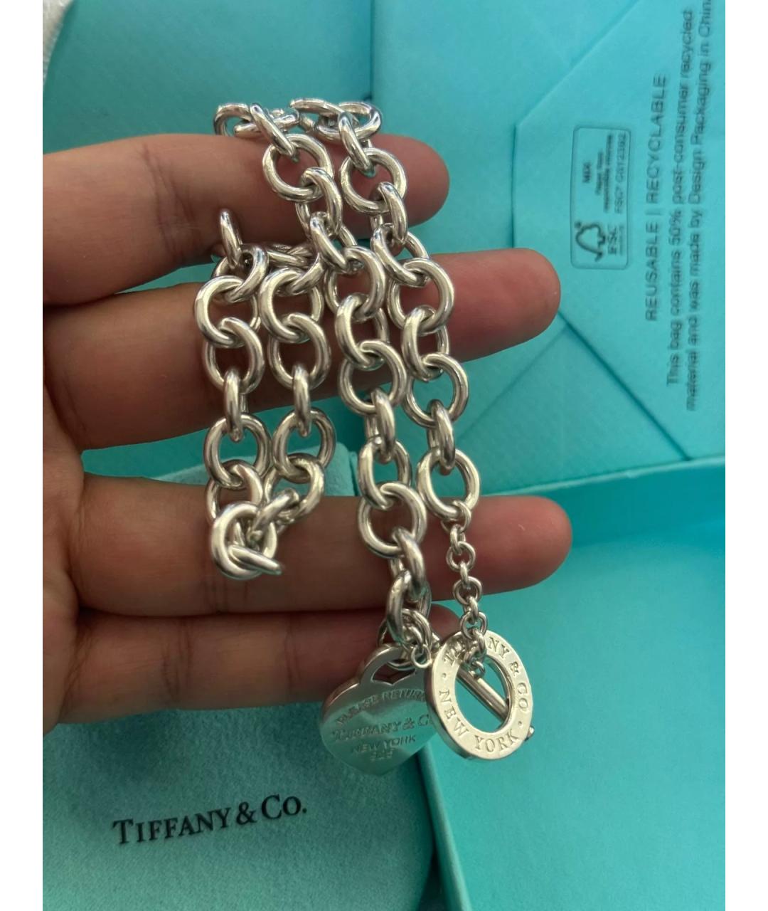 TIFFANY&CO Серебряное серебряное колье, фото 5