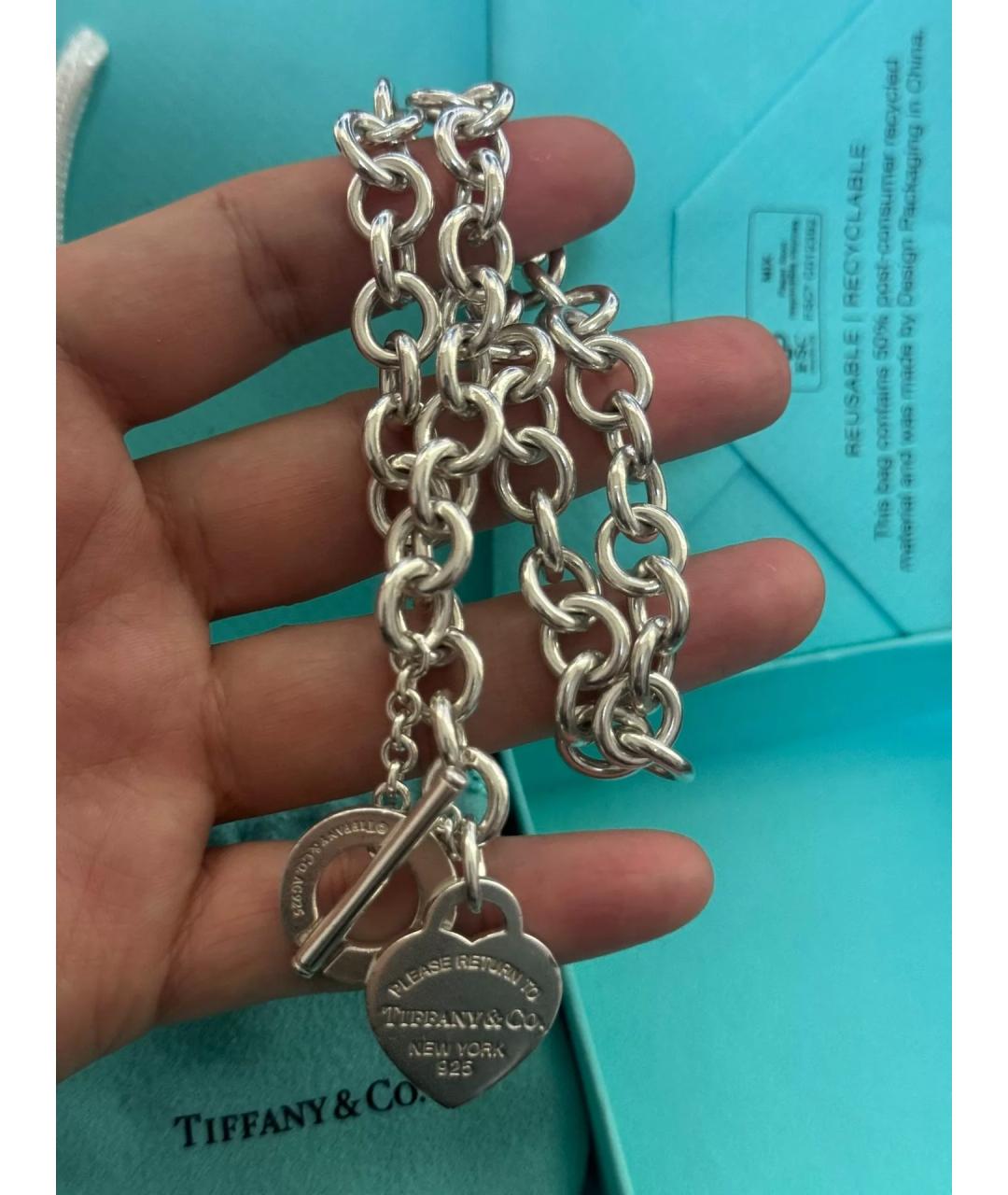 TIFFANY&CO Серебряное серебряное колье, фото 3