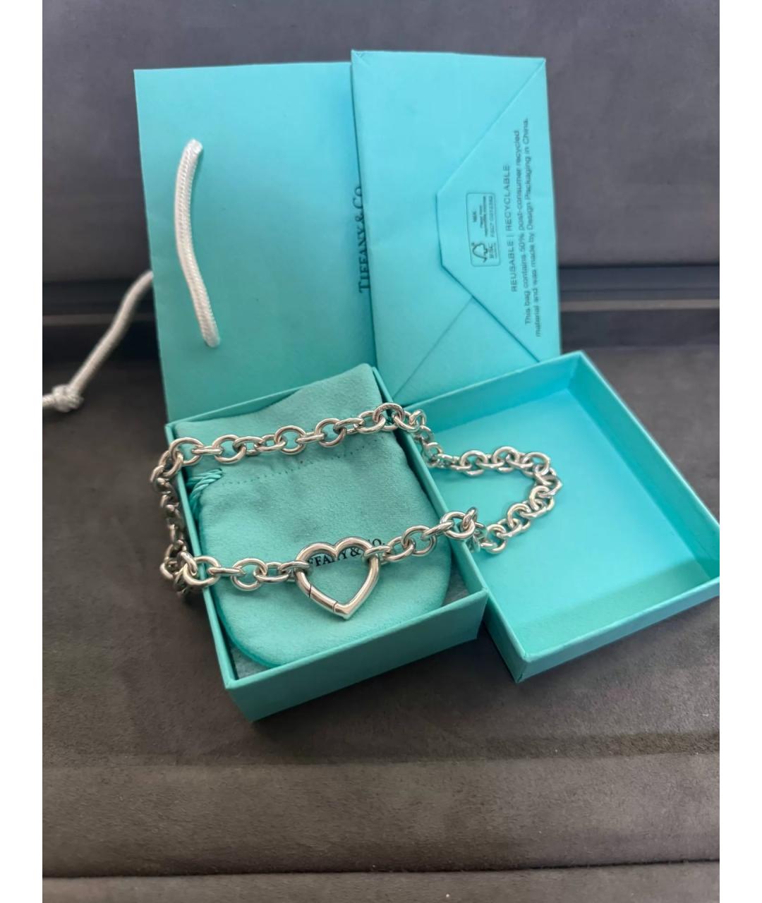 TIFFANY&CO Серебряное серебряное колье, фото 3