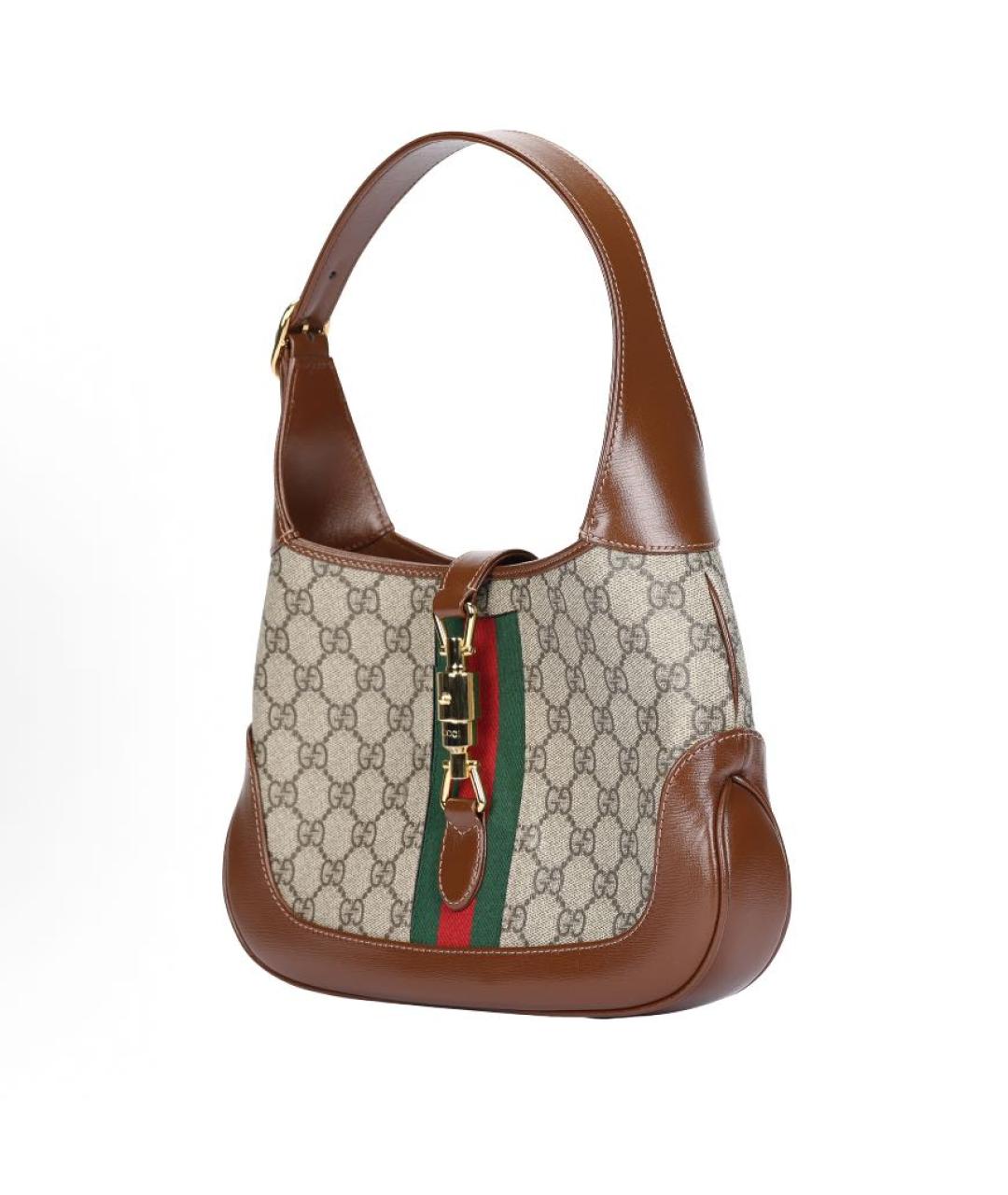 GUCCI Коричневая кожаная сумка через плечо, фото 2