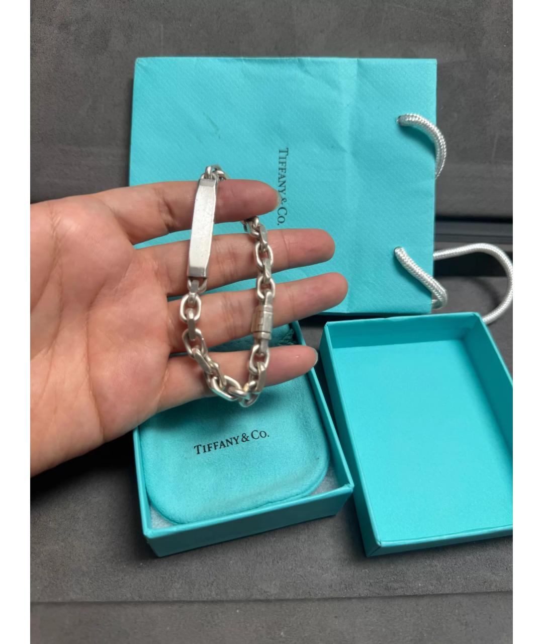 TIFFANY&CO Серебряный серебряный браслет, фото 3