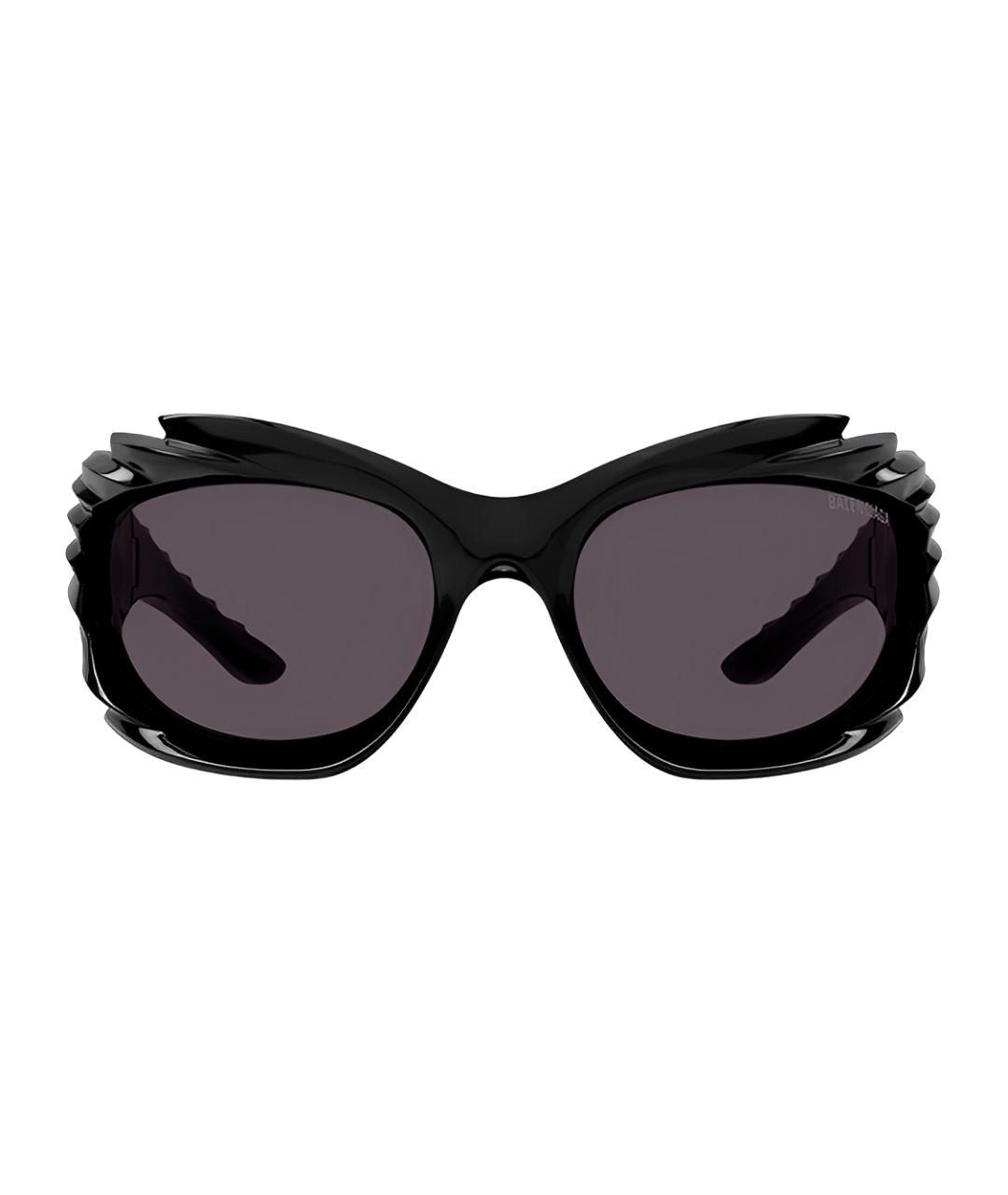 BALENCIAGA Черные пластиковые солнцезащитные очки, фото 2