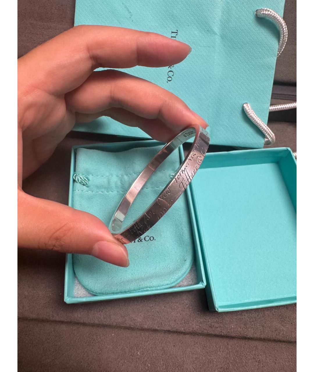 TIFFANY&CO Серебряный серебряный браслет, фото 4