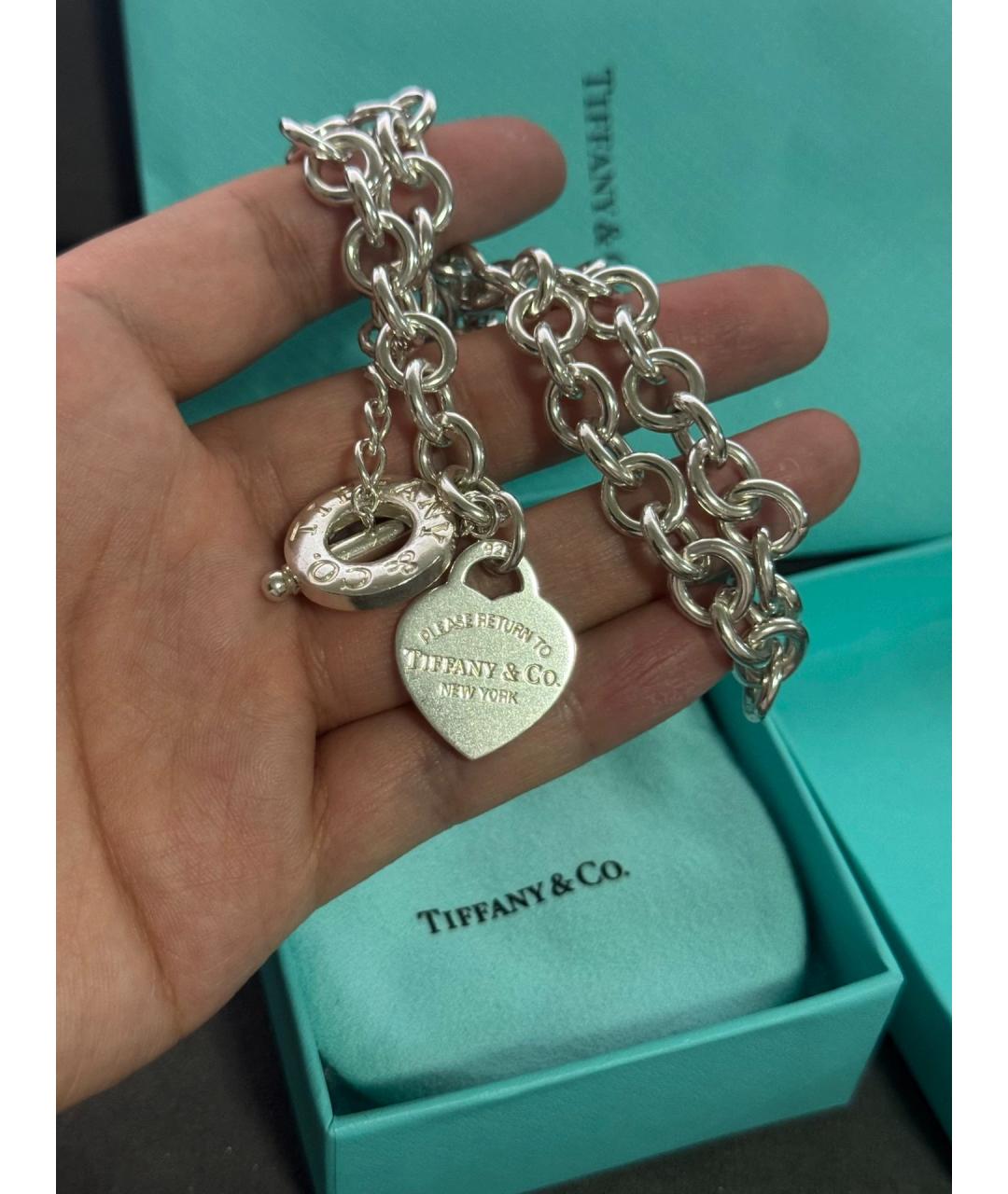 TIFFANY&CO Серебряное серебряное колье, фото 6