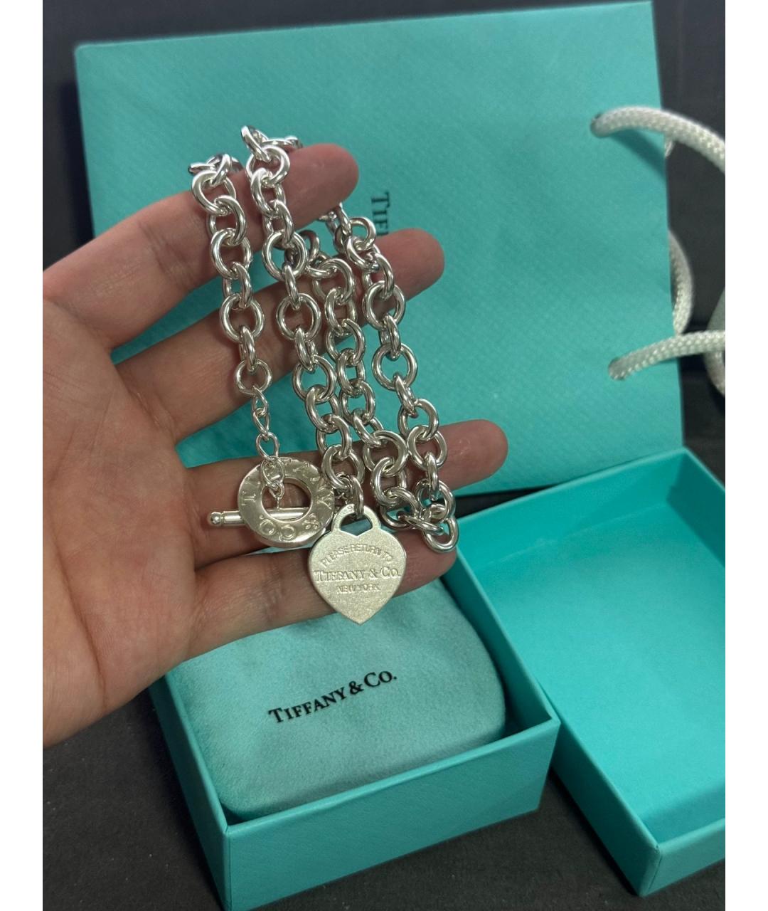 TIFFANY&CO Серебряное серебряное колье, фото 4