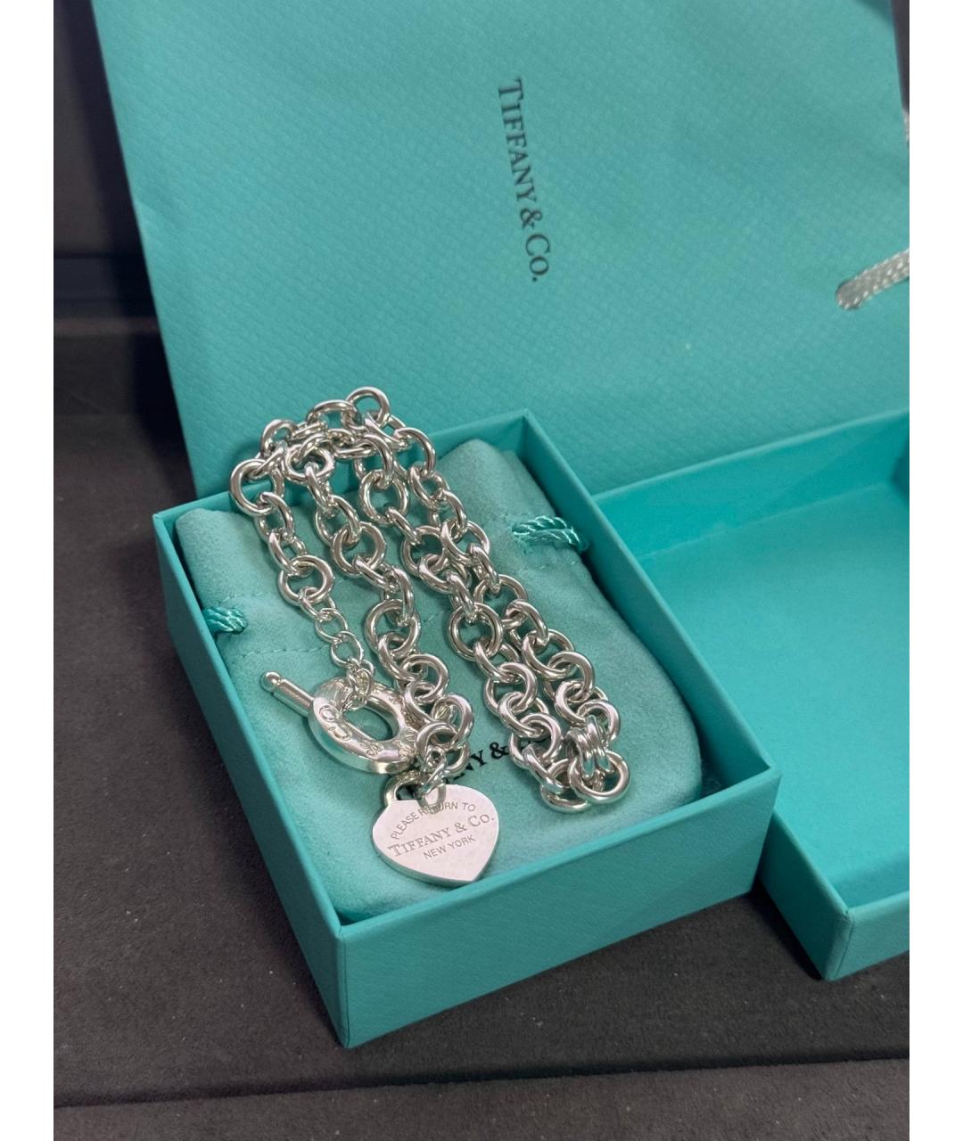 TIFFANY&CO Серебряное серебряное колье, фото 7