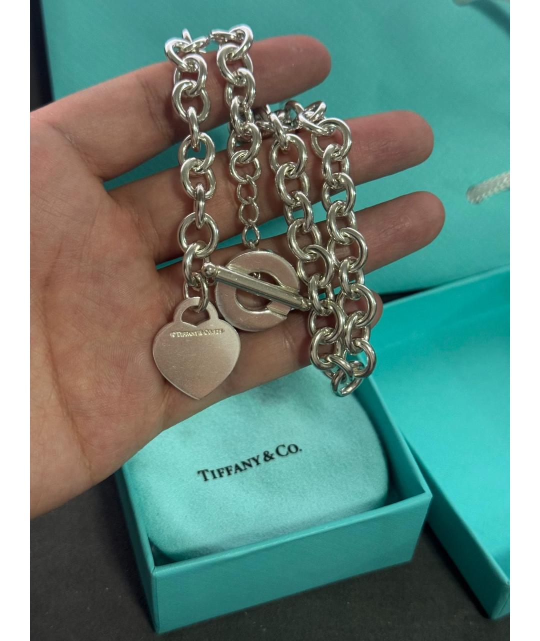TIFFANY&CO Серебряное серебряное колье, фото 5