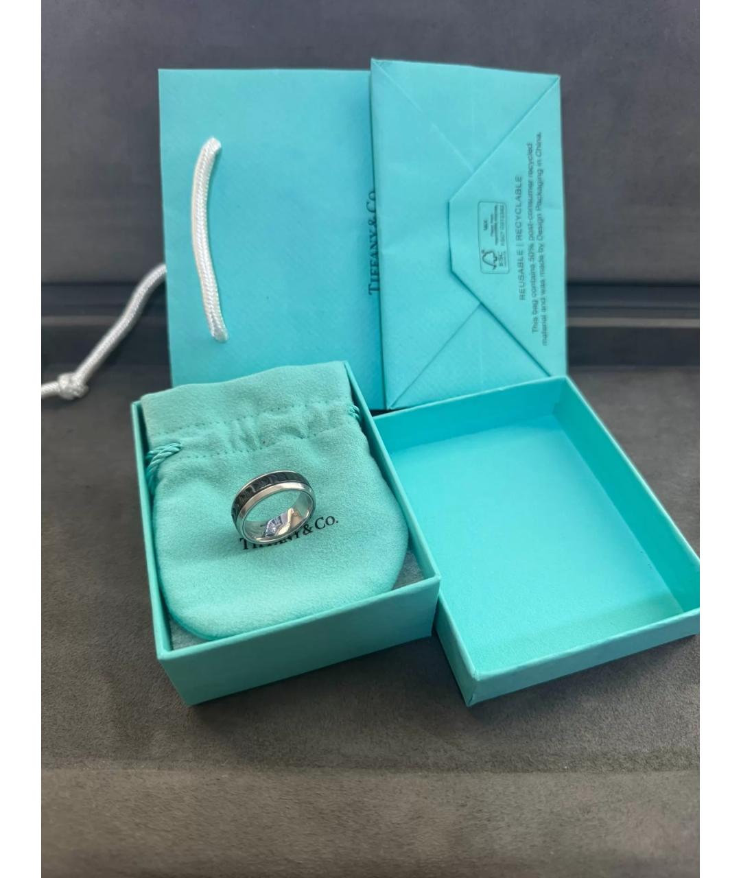 TIFFANY&CO Черное металлическое кольцо, фото 2