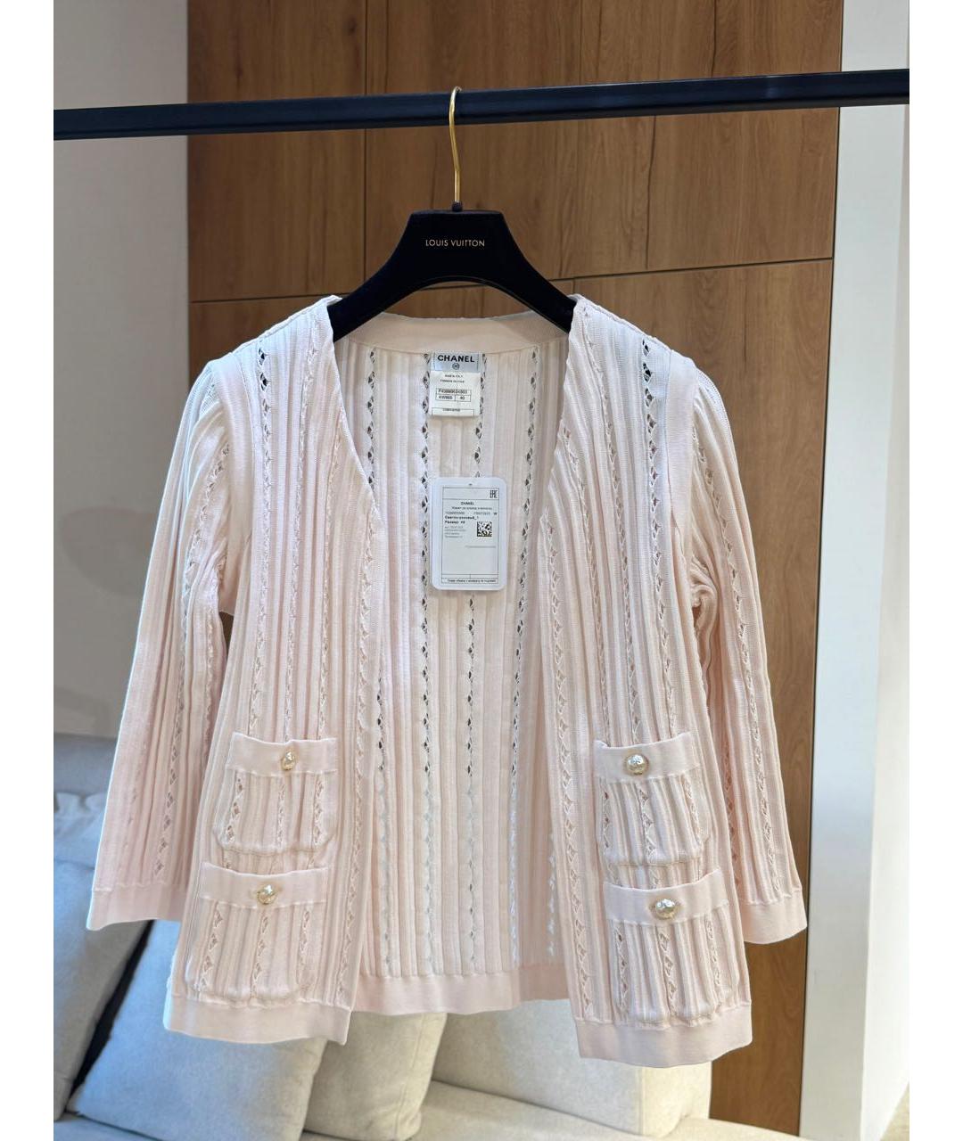 CHANEL Розовый кардиган, фото 3