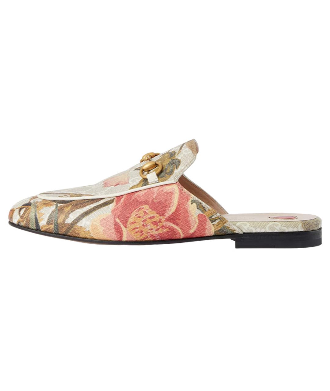 GUCCI Бежевые мюли, фото 2