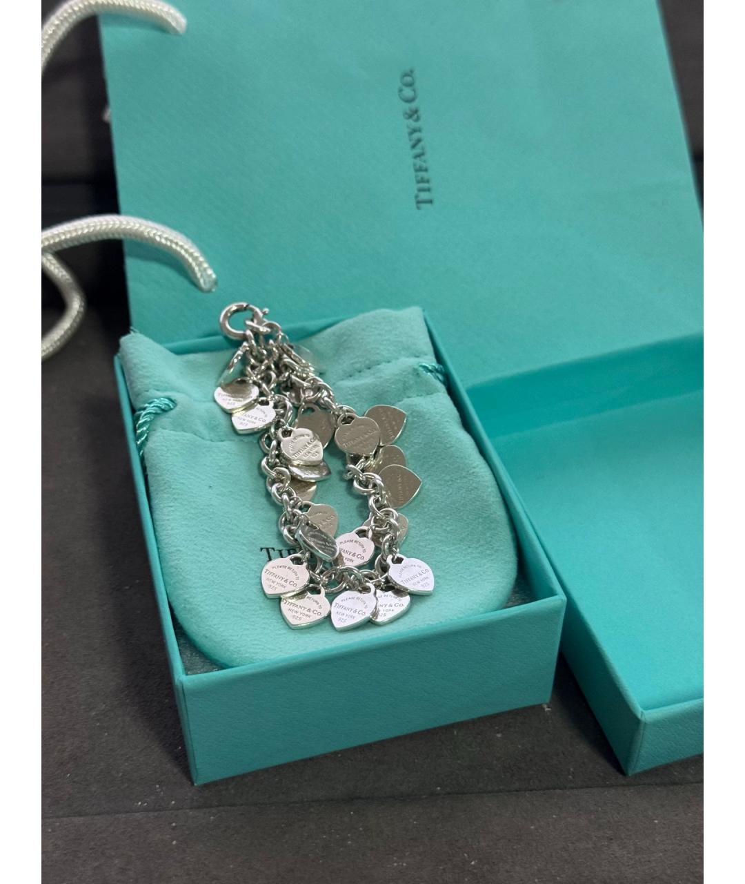 TIFFANY&CO Серебряный серебряный браслет, фото 6
