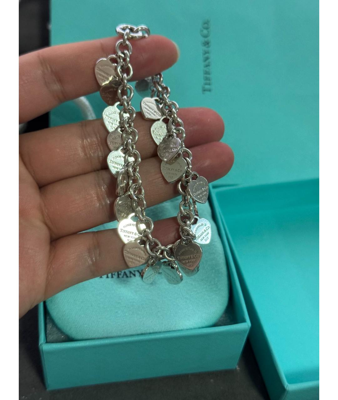 TIFFANY&CO Серебряный серебряный браслет, фото 4