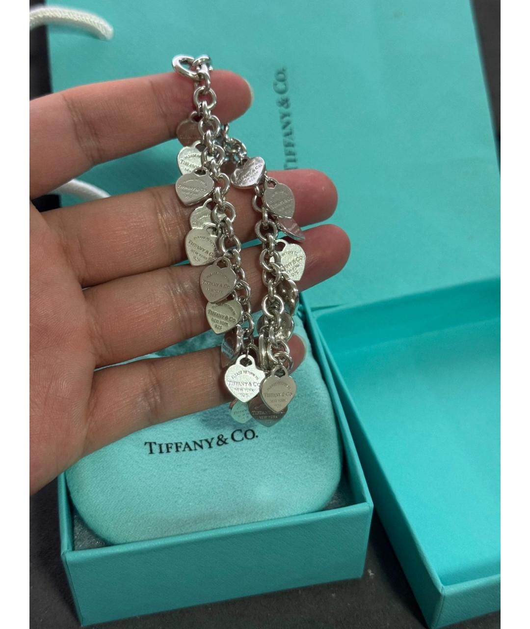 TIFFANY&CO Серебряный серебряный браслет, фото 3