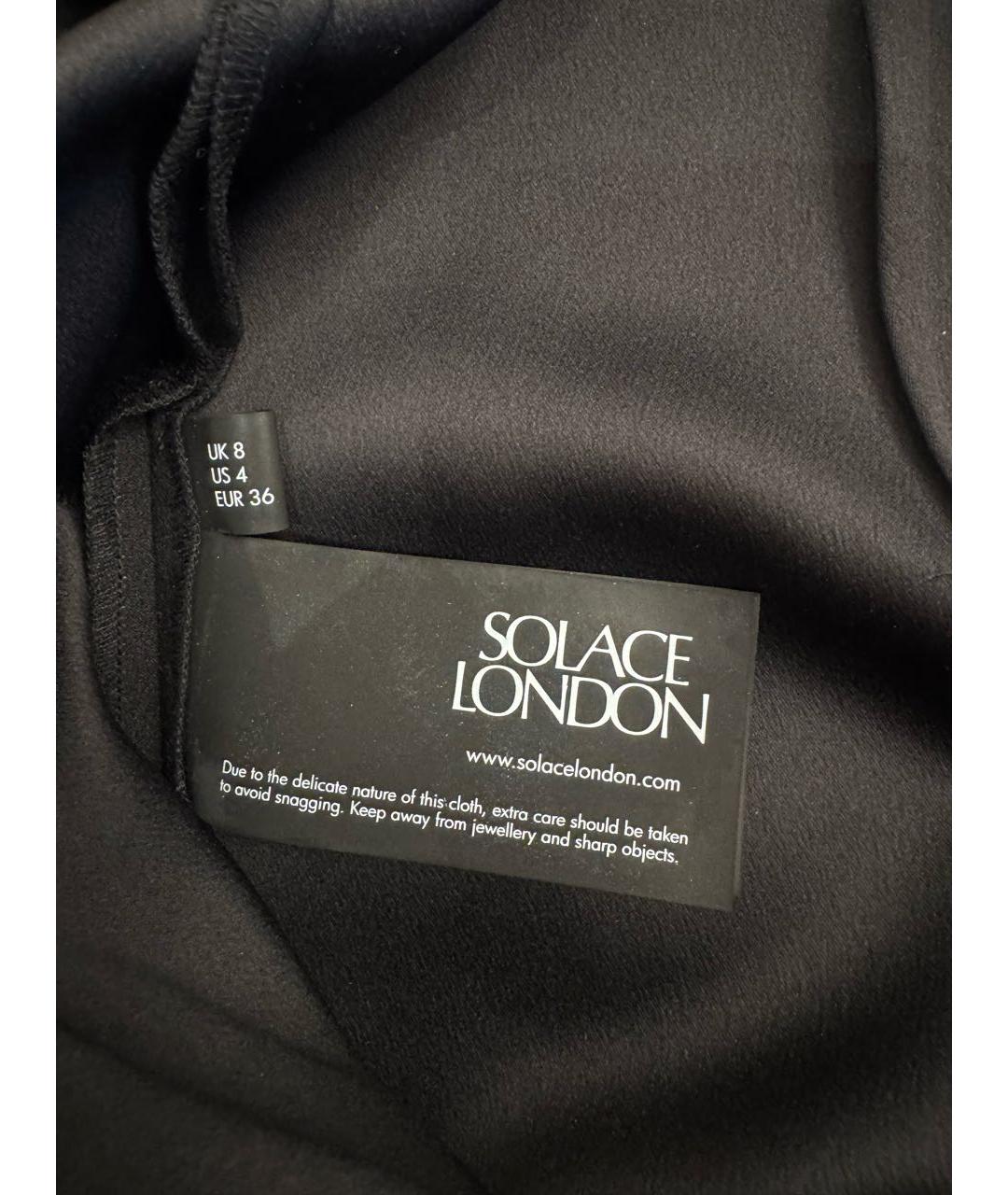 SOLACE LONDON Черный полиэстеровый комбинезон, фото 5