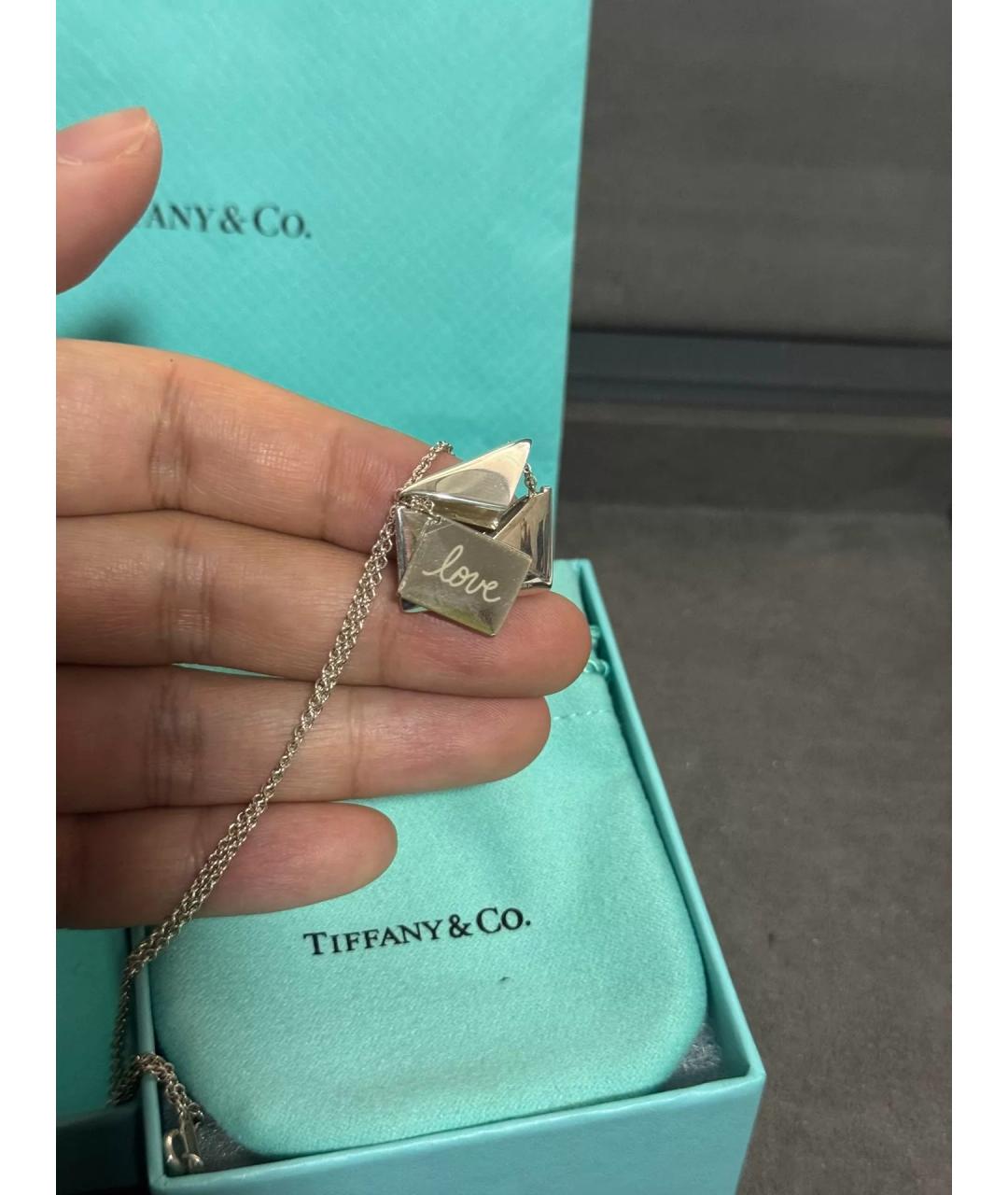 TIFFANY&CO Серебряное серебряное колье, фото 5