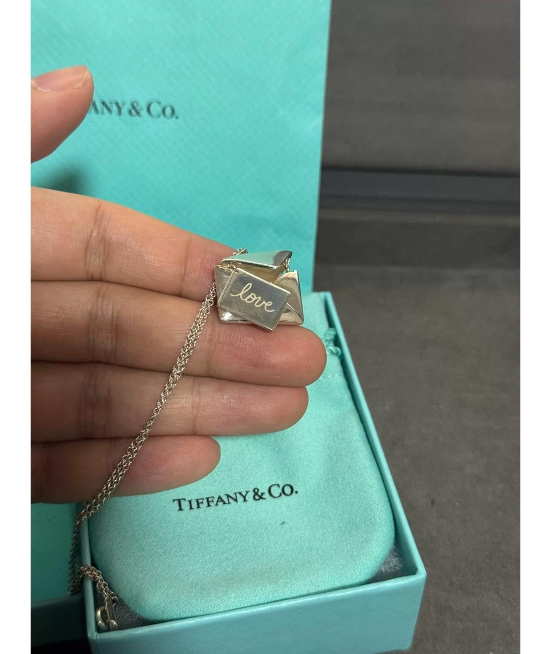 TIFFANY&CO Серебряное серебряное колье, фото 6