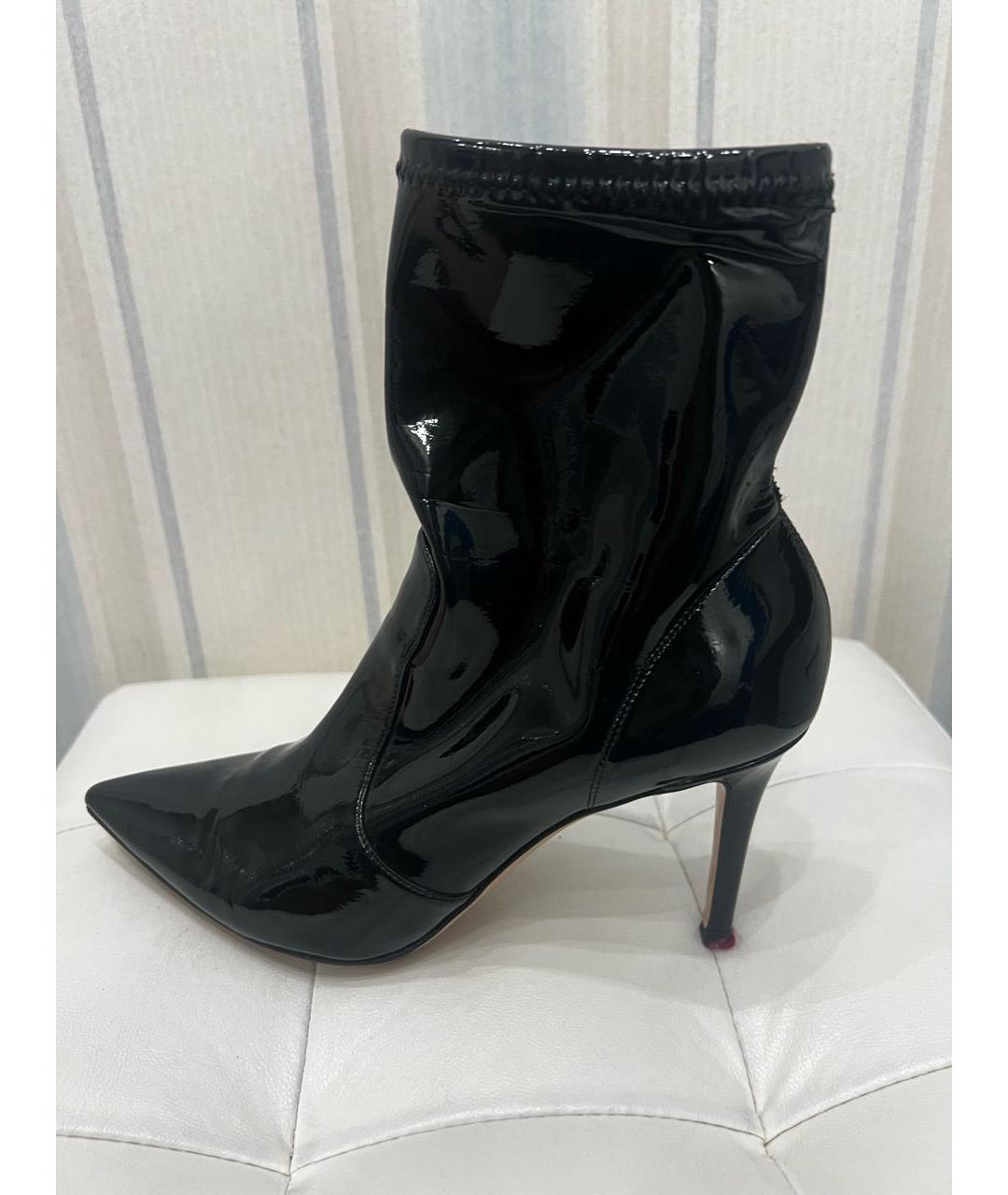 GIANVITO ROSSI Черные ботильоны из лакированной кожи, фото 7