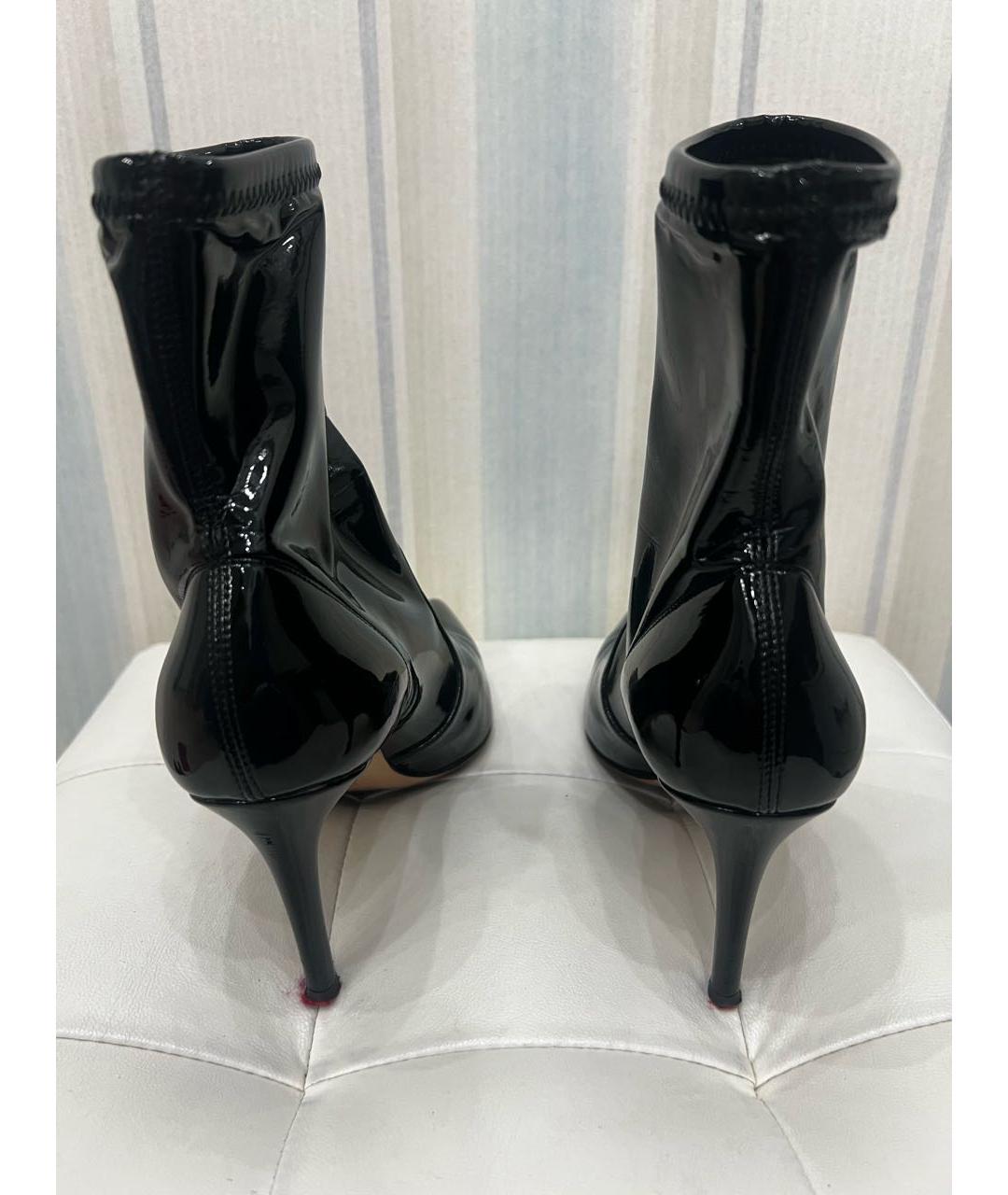 GIANVITO ROSSI Черные ботильоны из лакированной кожи, фото 4