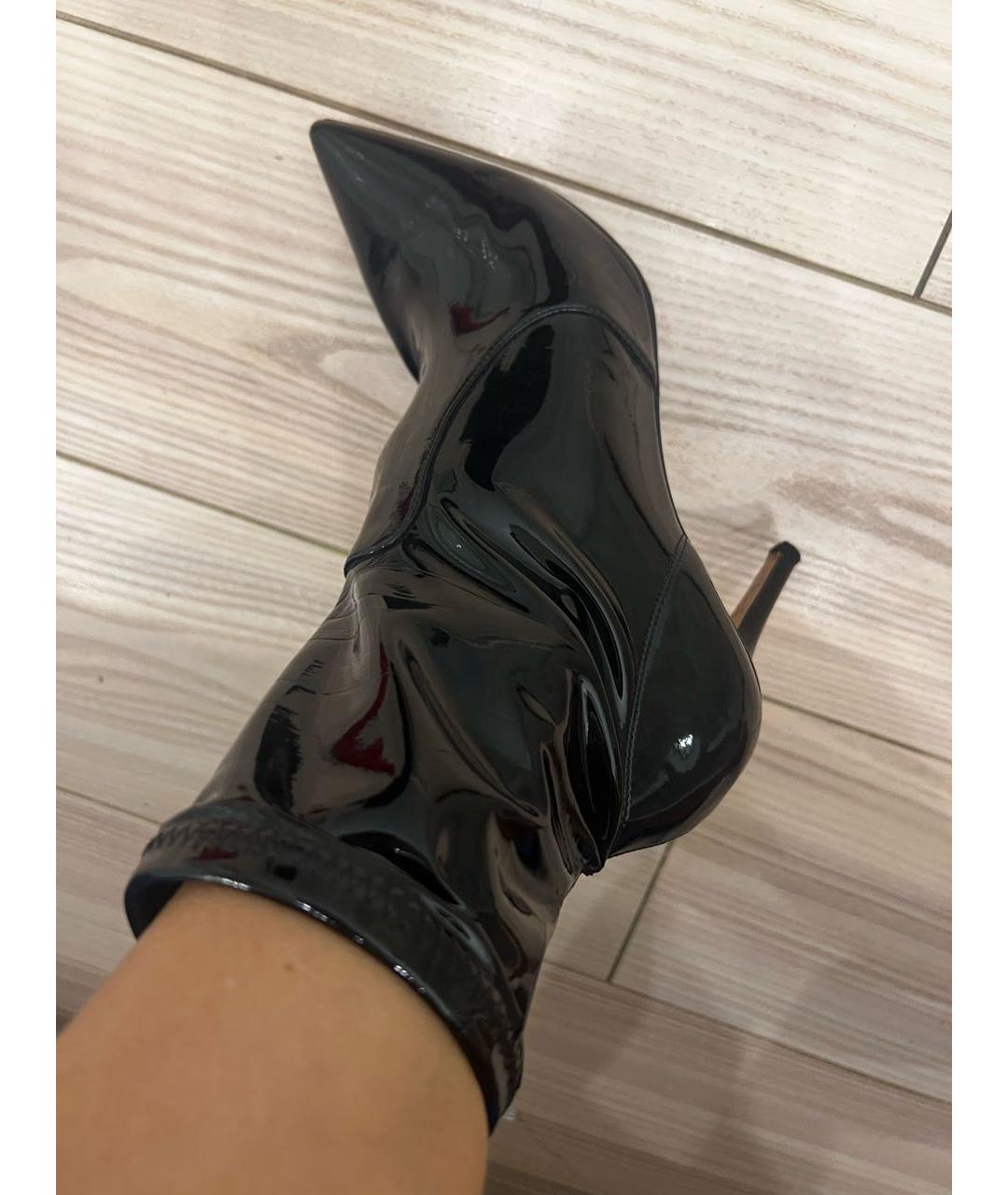 GIANVITO ROSSI Черные ботильоны из лакированной кожи, фото 6