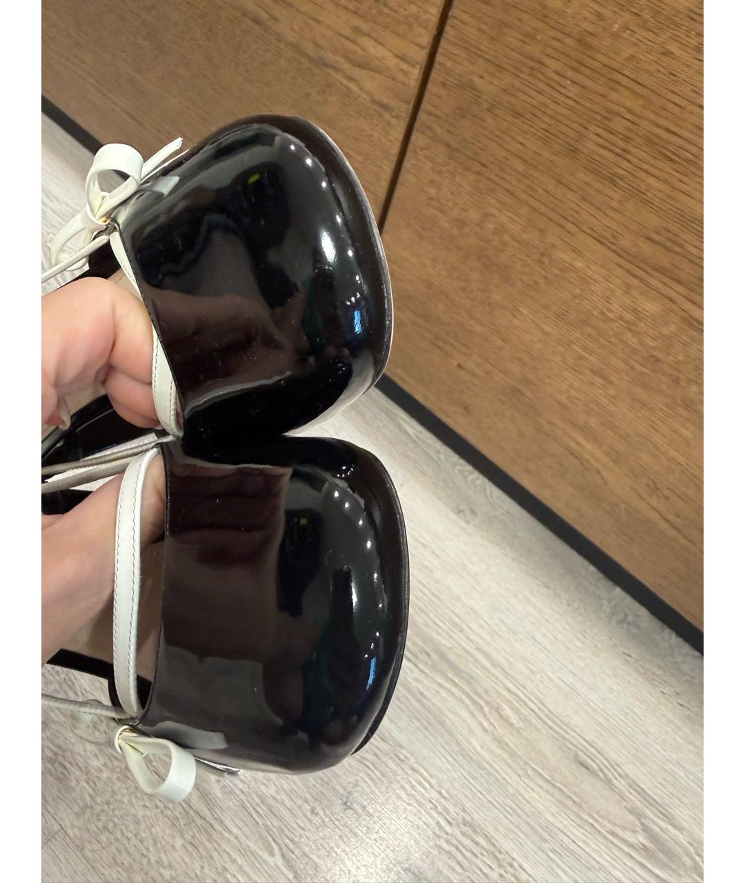 MIU MIU Черные кожаные туфли, фото 6