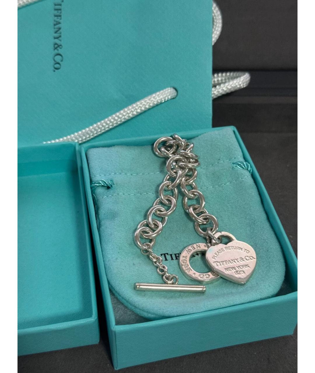 TIFFANY&CO Серебряный серебряный браслет, фото 7