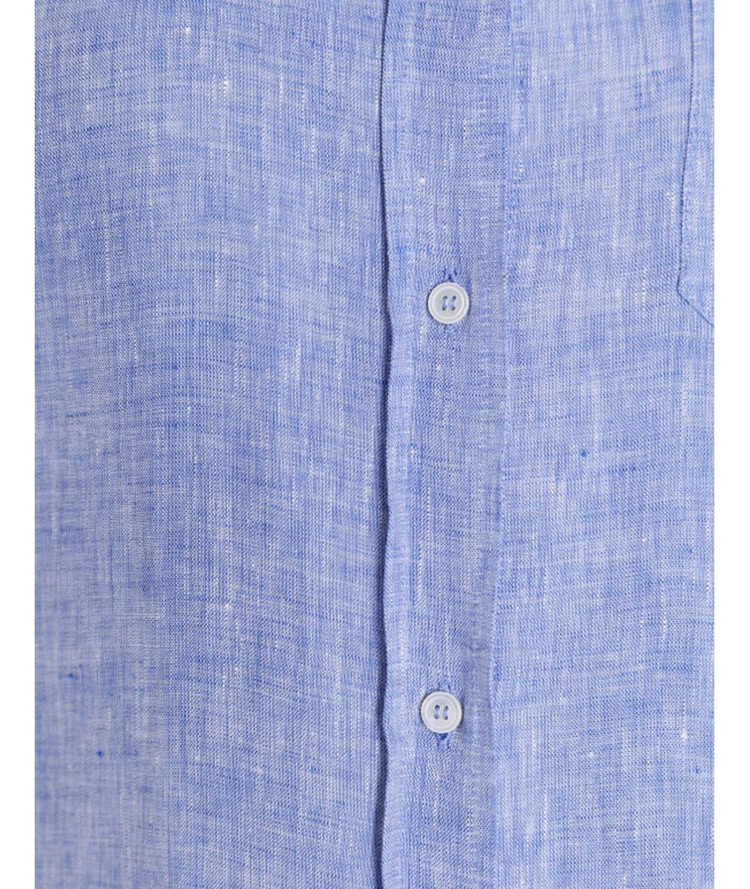 'S MAX MARA Голубая льняная рубашка, фото 4
