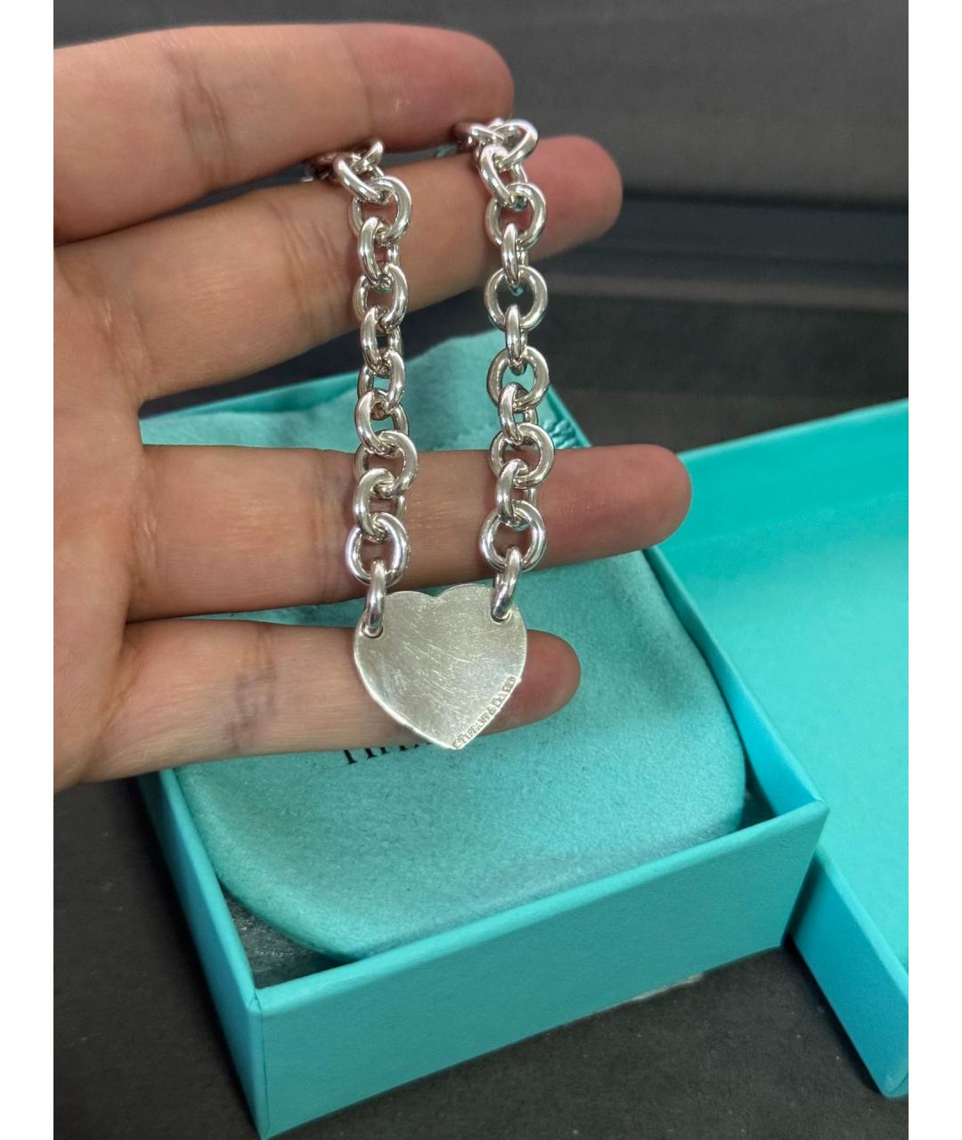 TIFFANY&CO Серебряный серебряный браслет, фото 6