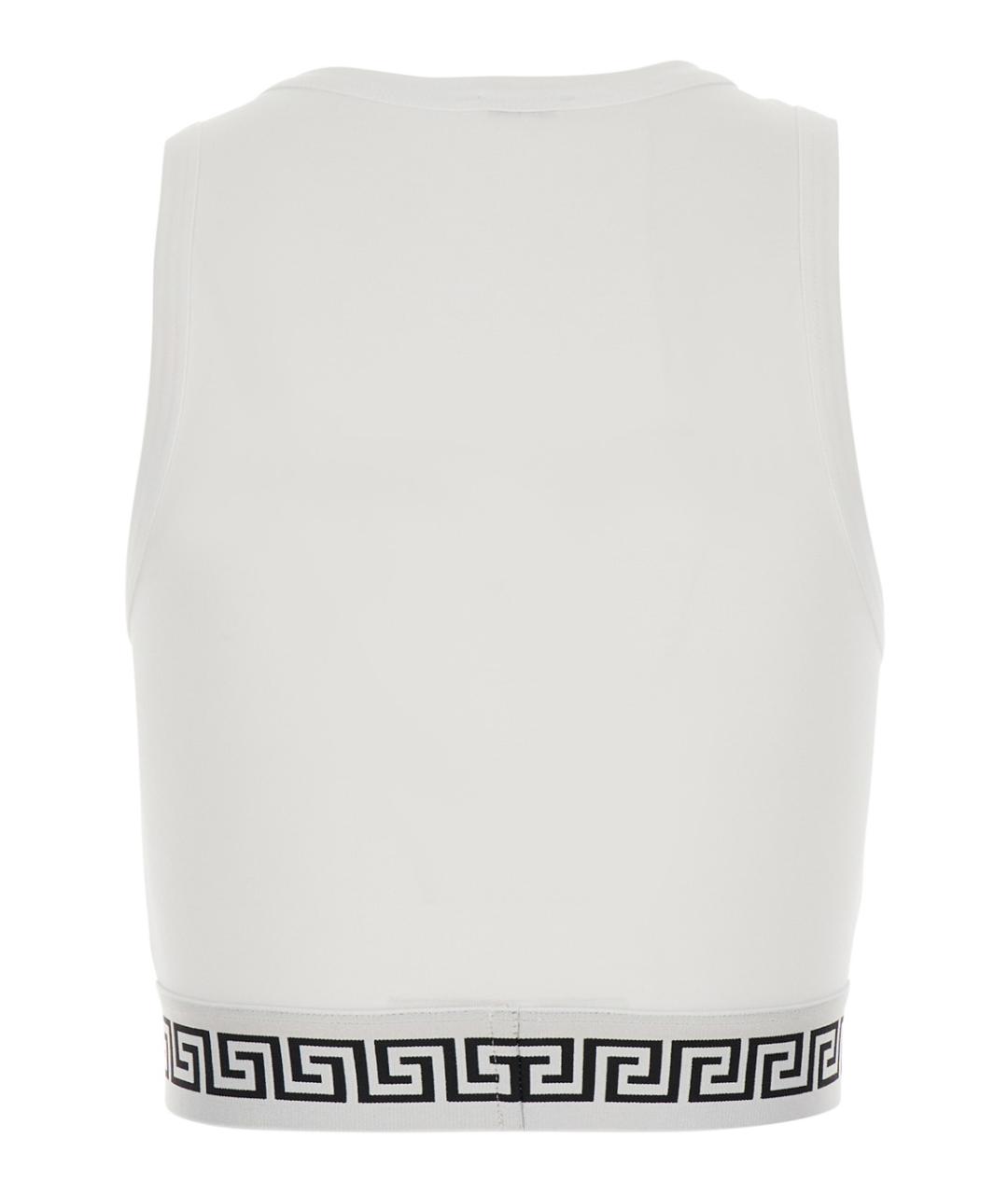 VERSACE Белая хлопковая майка, фото 2