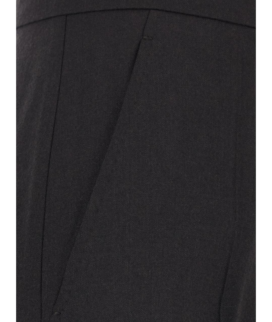 MAX MARA Коричневые шерстяные прямые брюки, фото 3