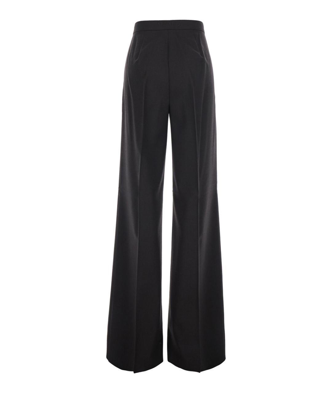 MAX MARA Коричневые шерстяные прямые брюки, фото 2