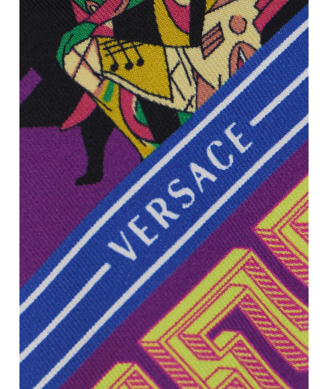VERSACE Мульти шелковый шарф, фото 3