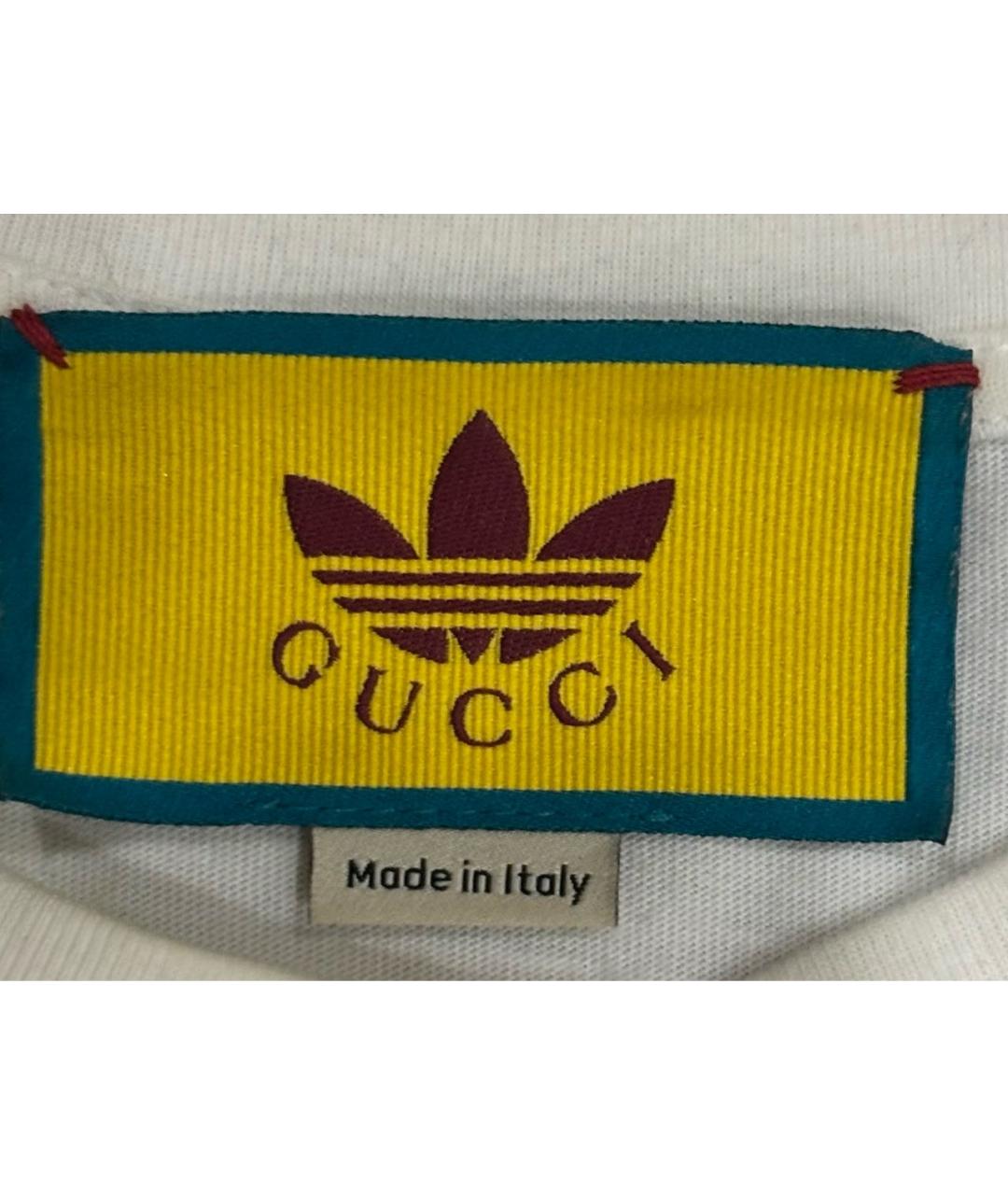 GUCCI Белая хлопковая футболка, фото 3