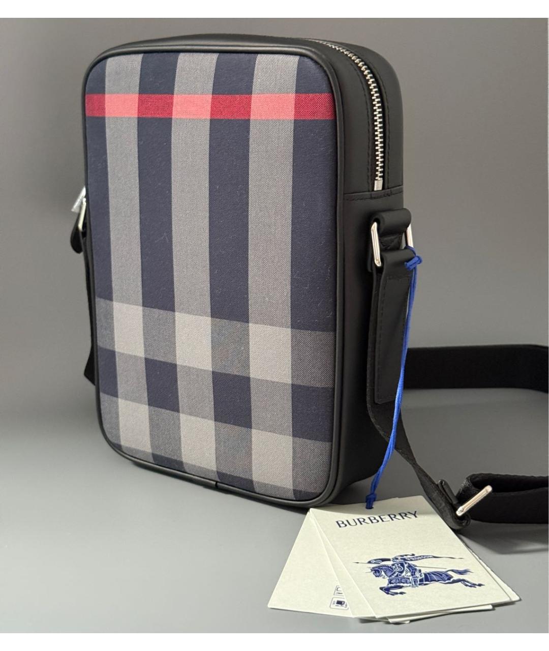 BURBERRY Мульти сумка на плечо из канвы, фото 7