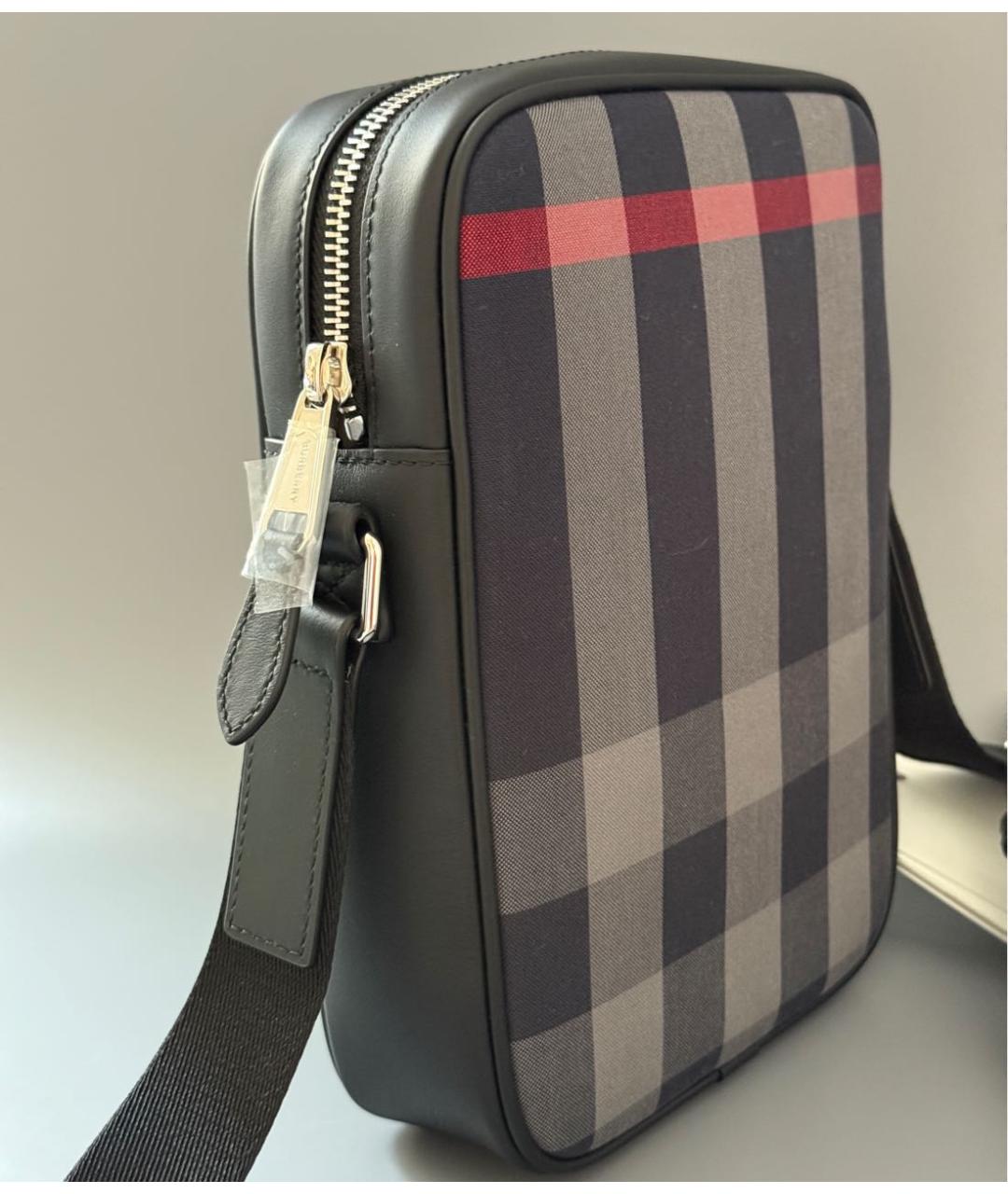 BURBERRY Мульти сумка на плечо из канвы, фото 5