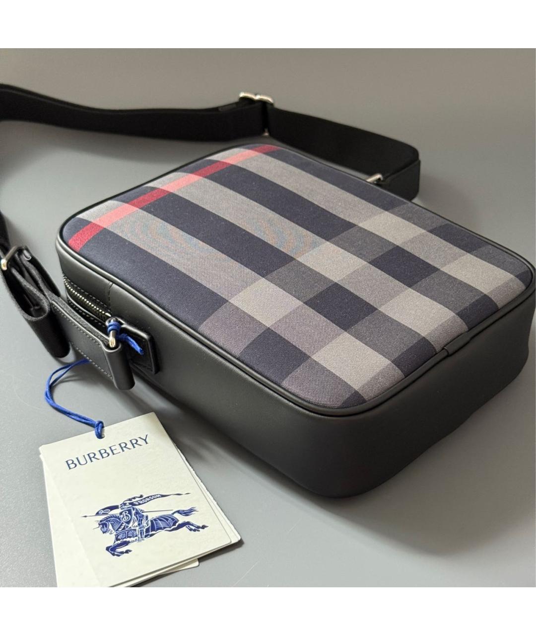 BURBERRY Мульти сумка на плечо из канвы, фото 8