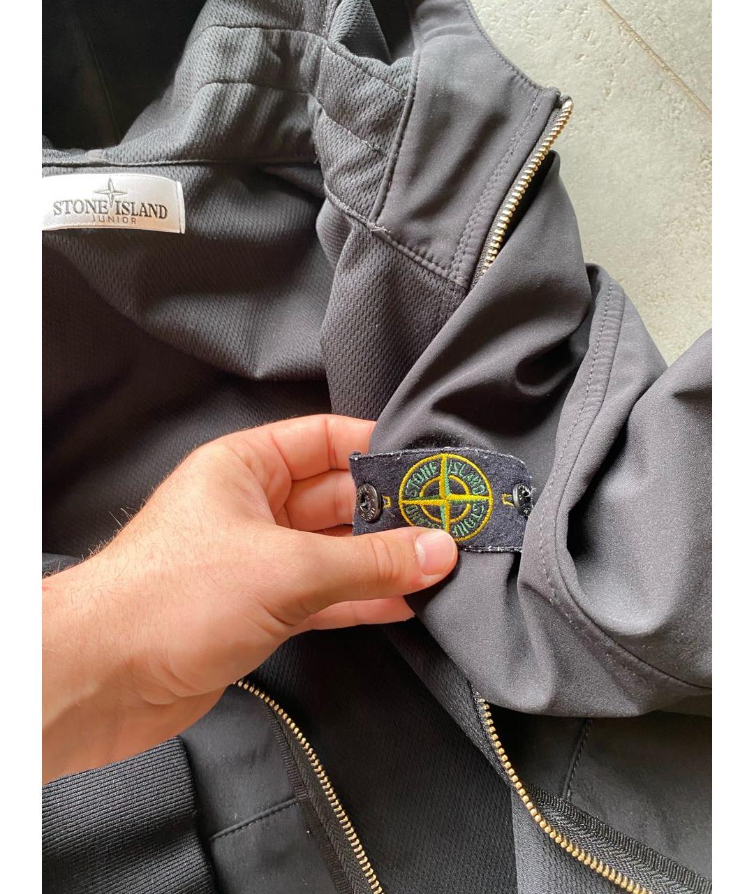 STONE ISLAND Черная куртка, фото 6