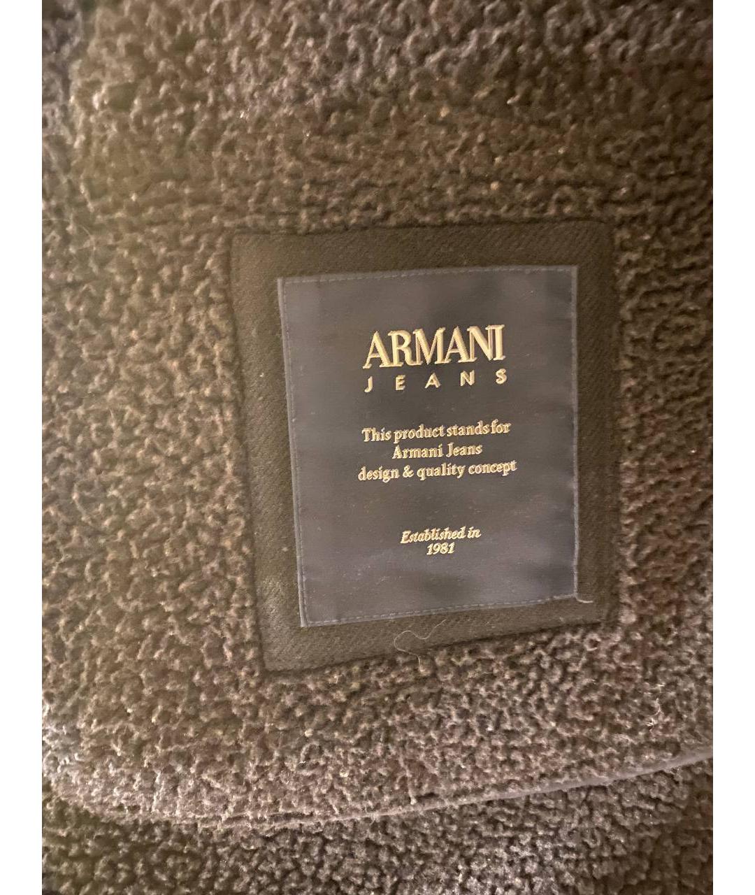 ARMANI JEANS Черное пальто, фото 5