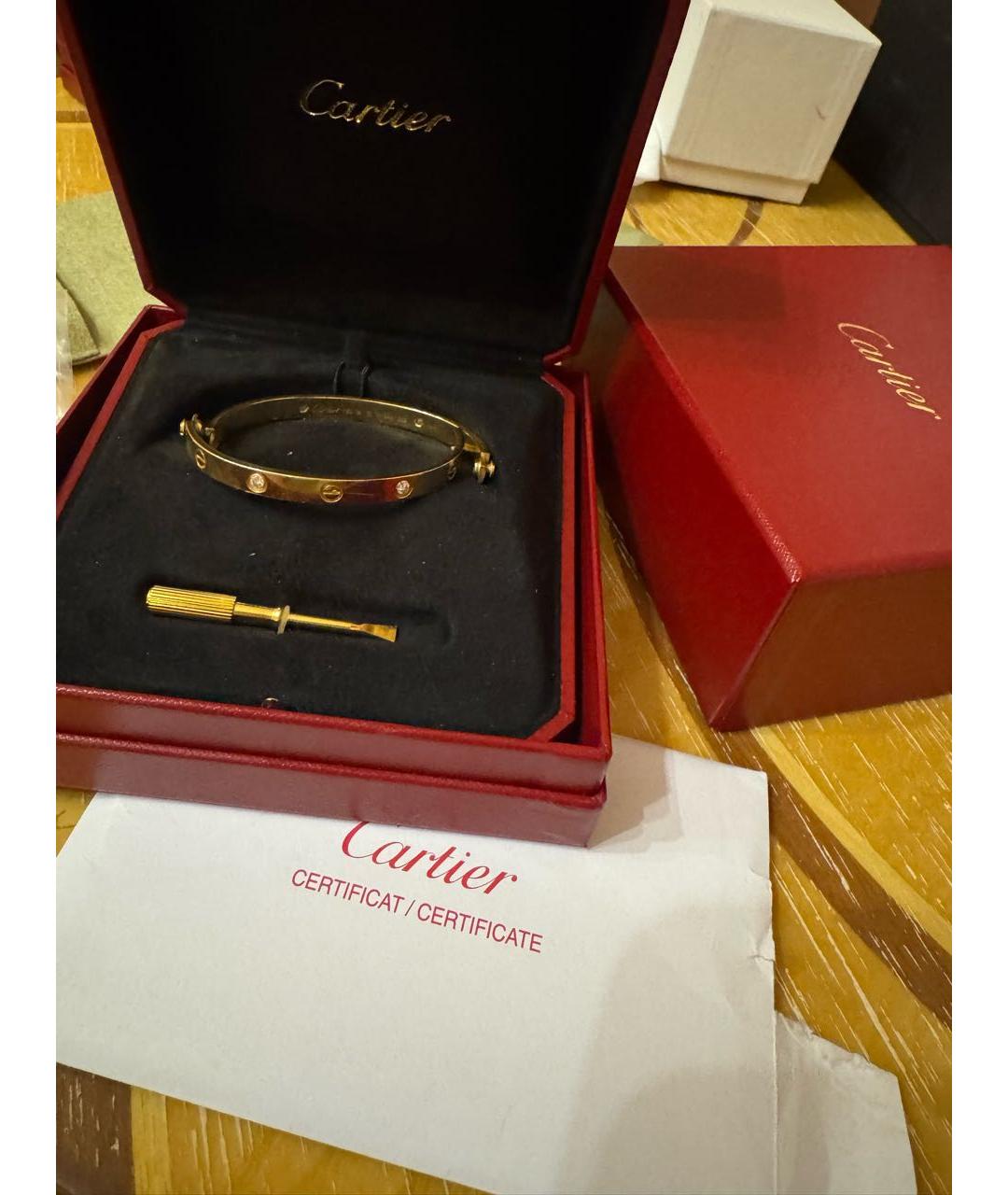 CARTIER Золотой браслет из желтого золота, фото 2