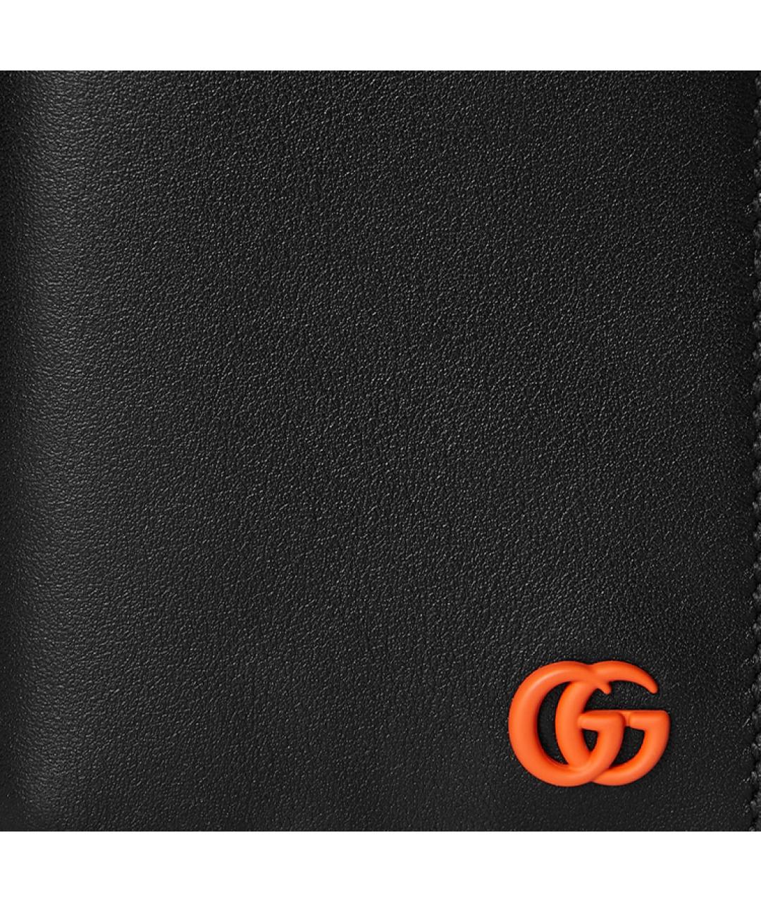 GUCCI Черный кожаный кардхолдер, фото 5
