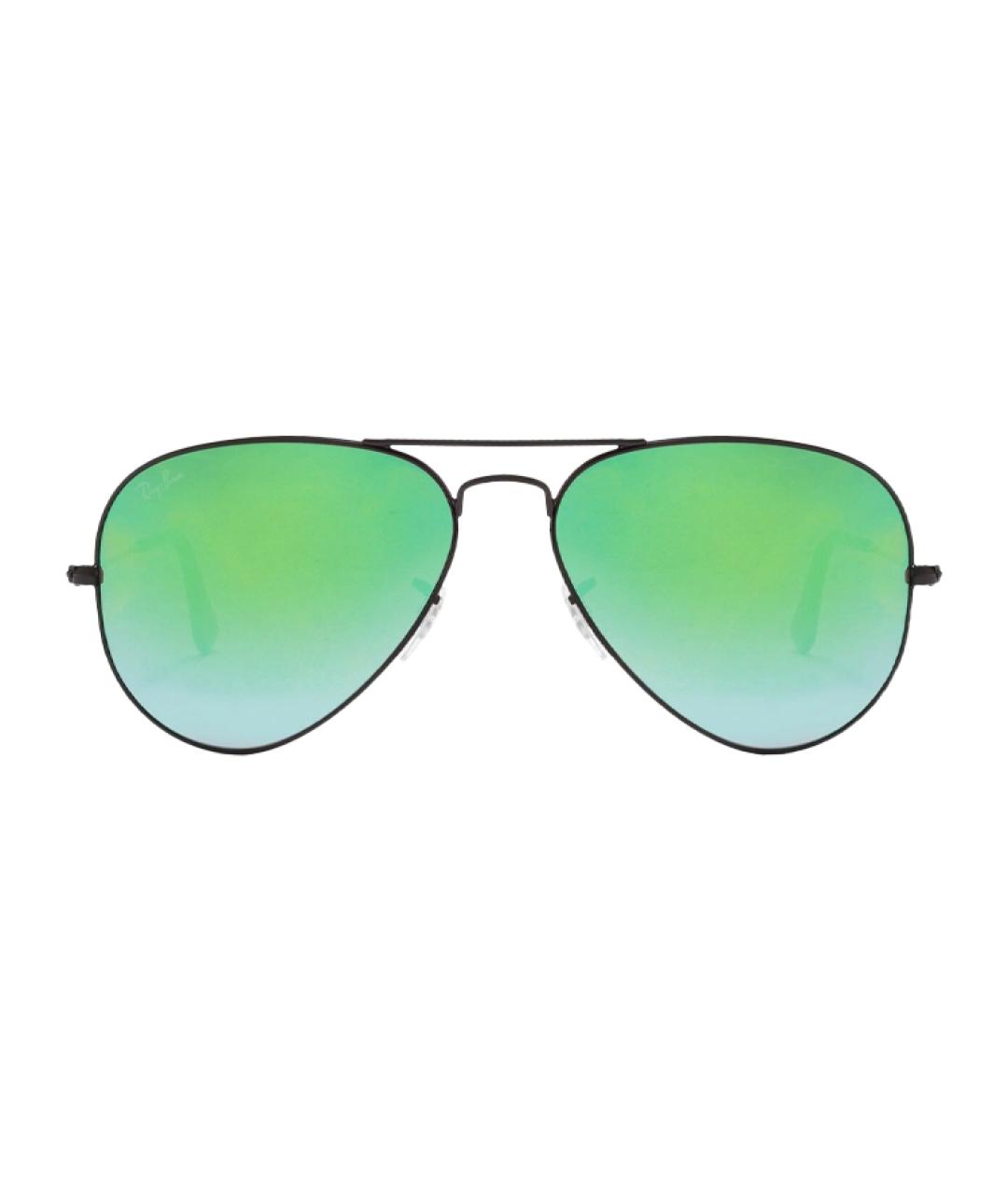 RAY BAN Черные металлические солнцезащитные очки, фото 2