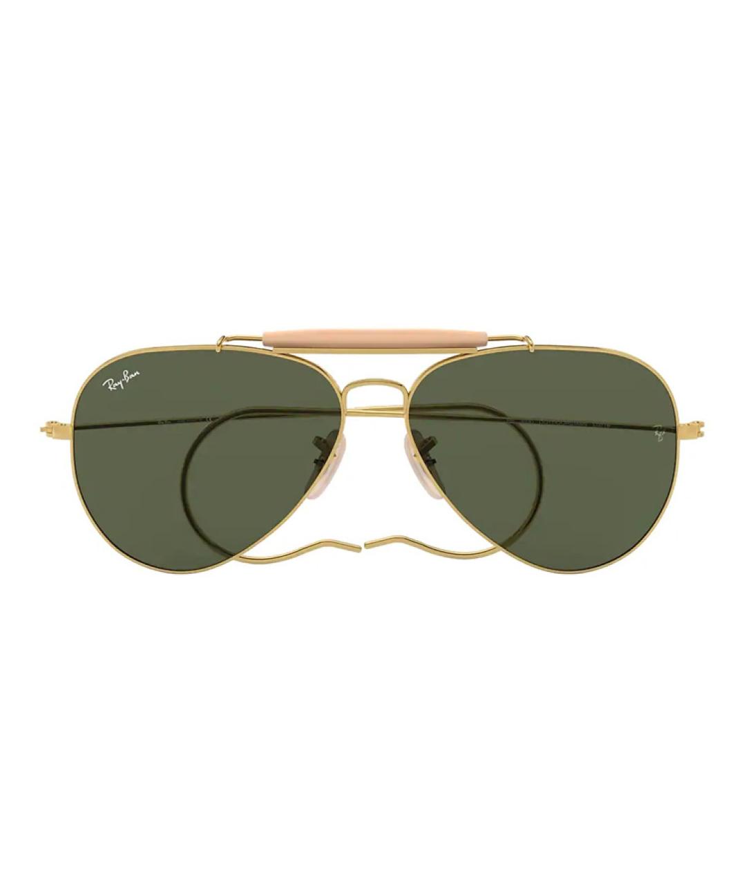 RAY BAN Зеленые солнцезащитные очки, фото 3
